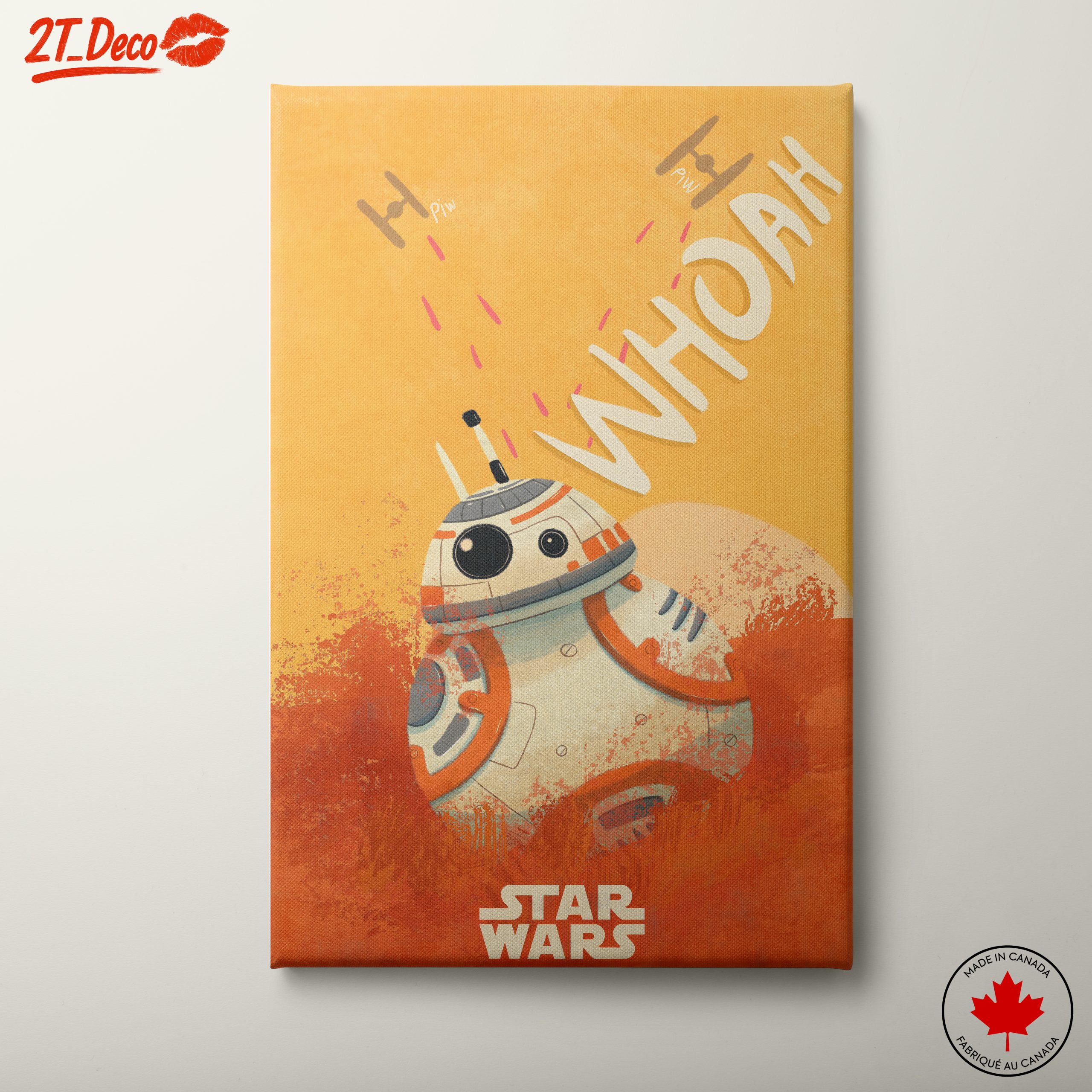 Cute BB-8 Character Art from Star Wars