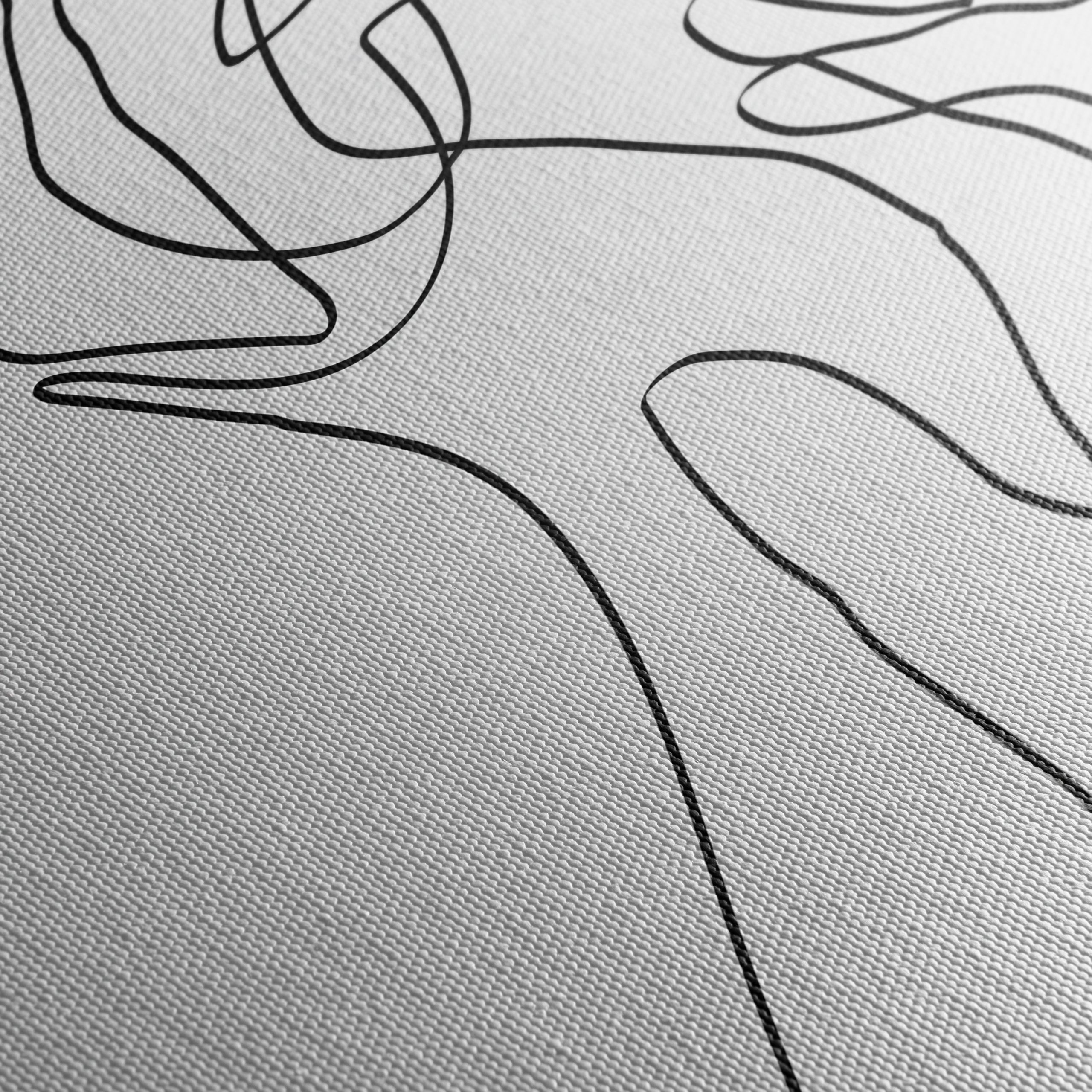 Minimalist Hands Line Drawing Art - Image 5