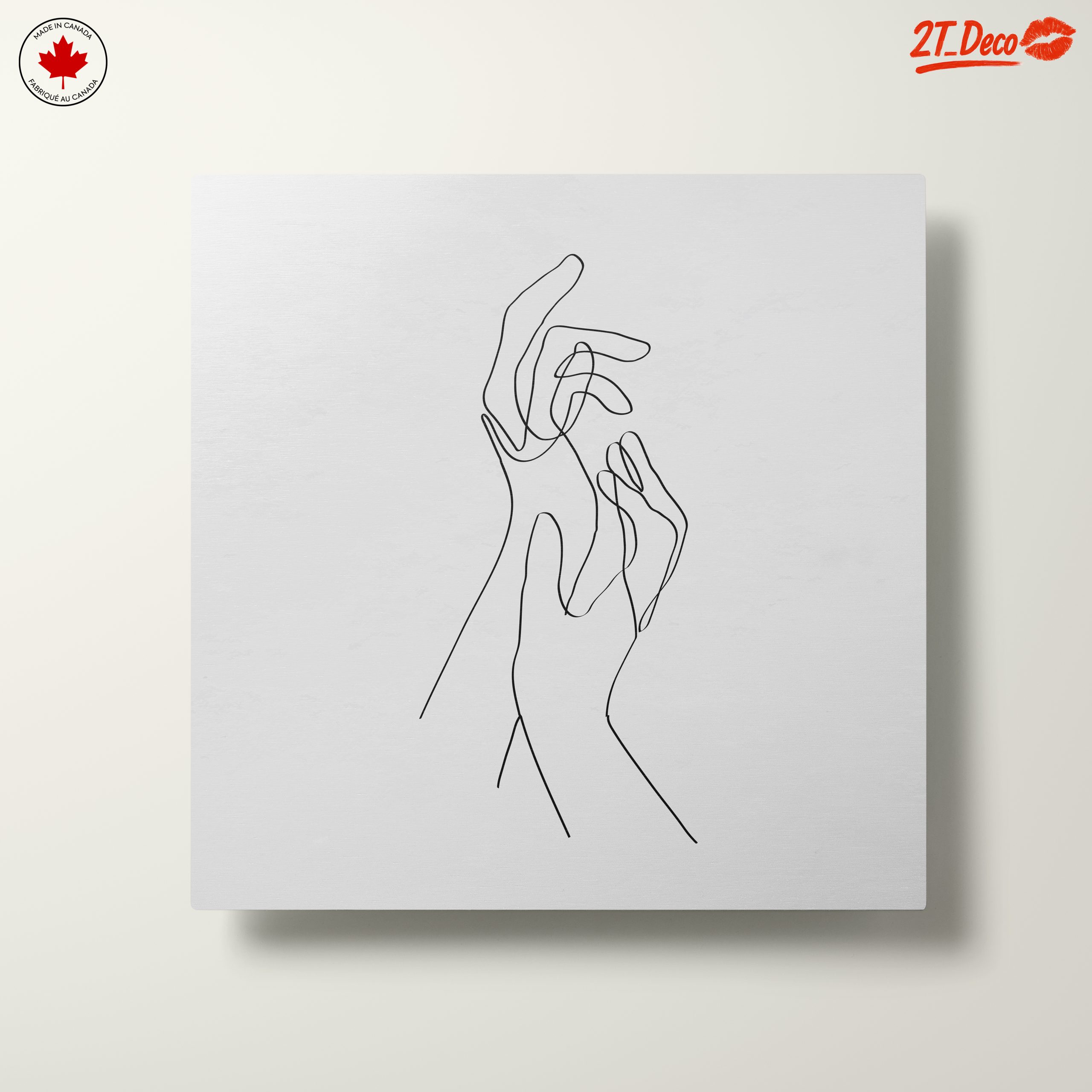 Minimalist Hands Line Drawing Art - Image 10