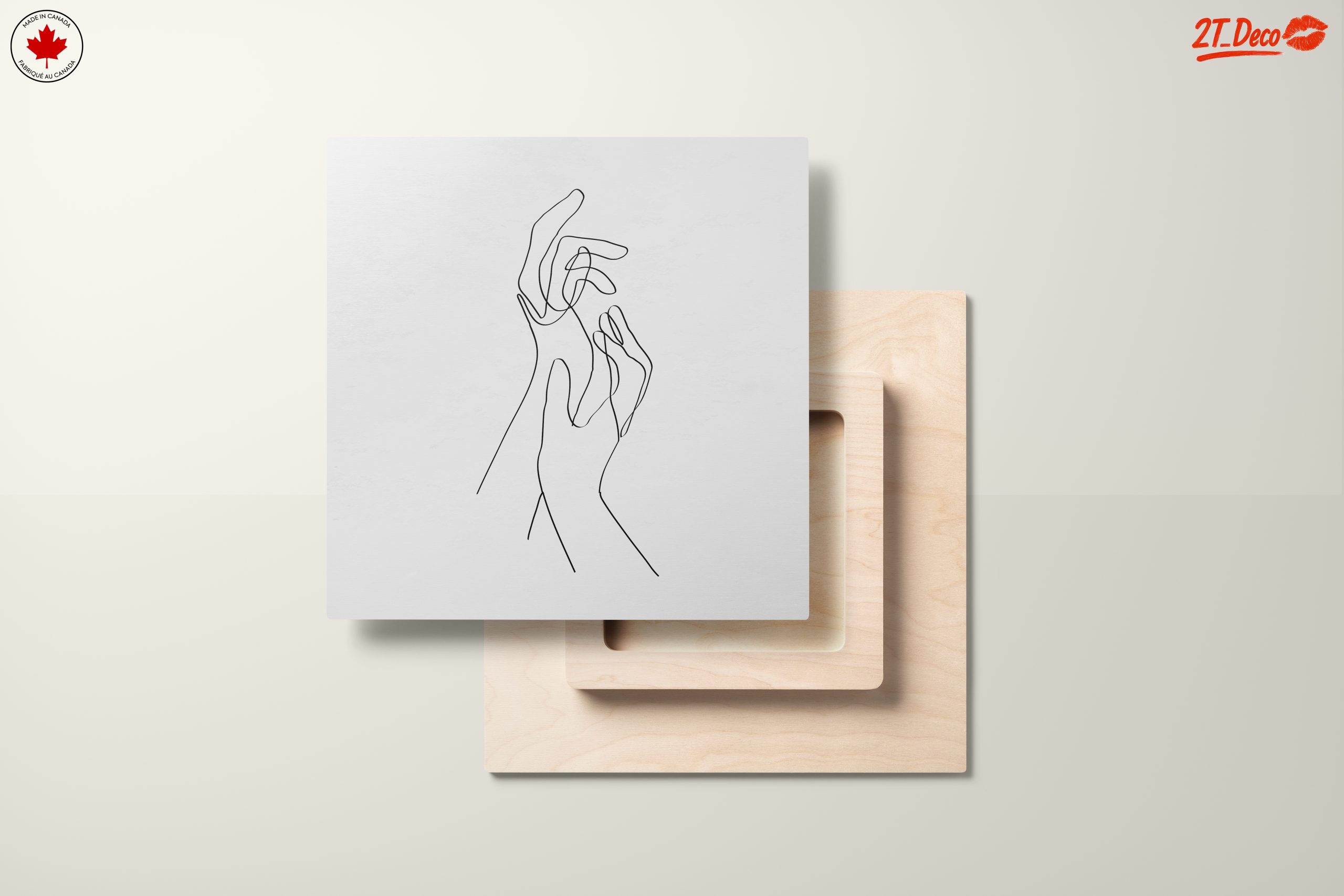 Minimalist Hands Line Drawing Art - Image 11