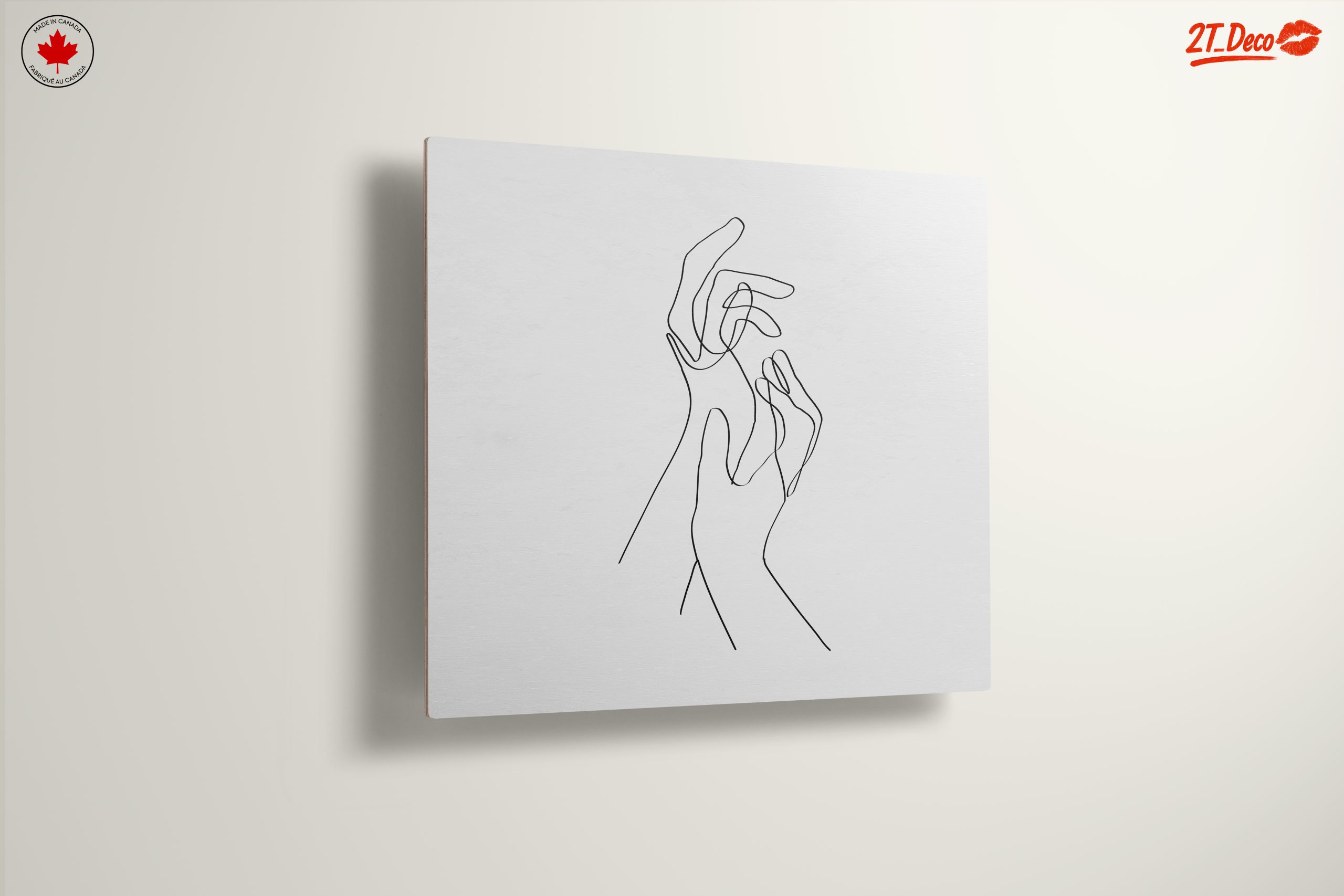 Minimalist Hands Line Drawing Art - Image 13