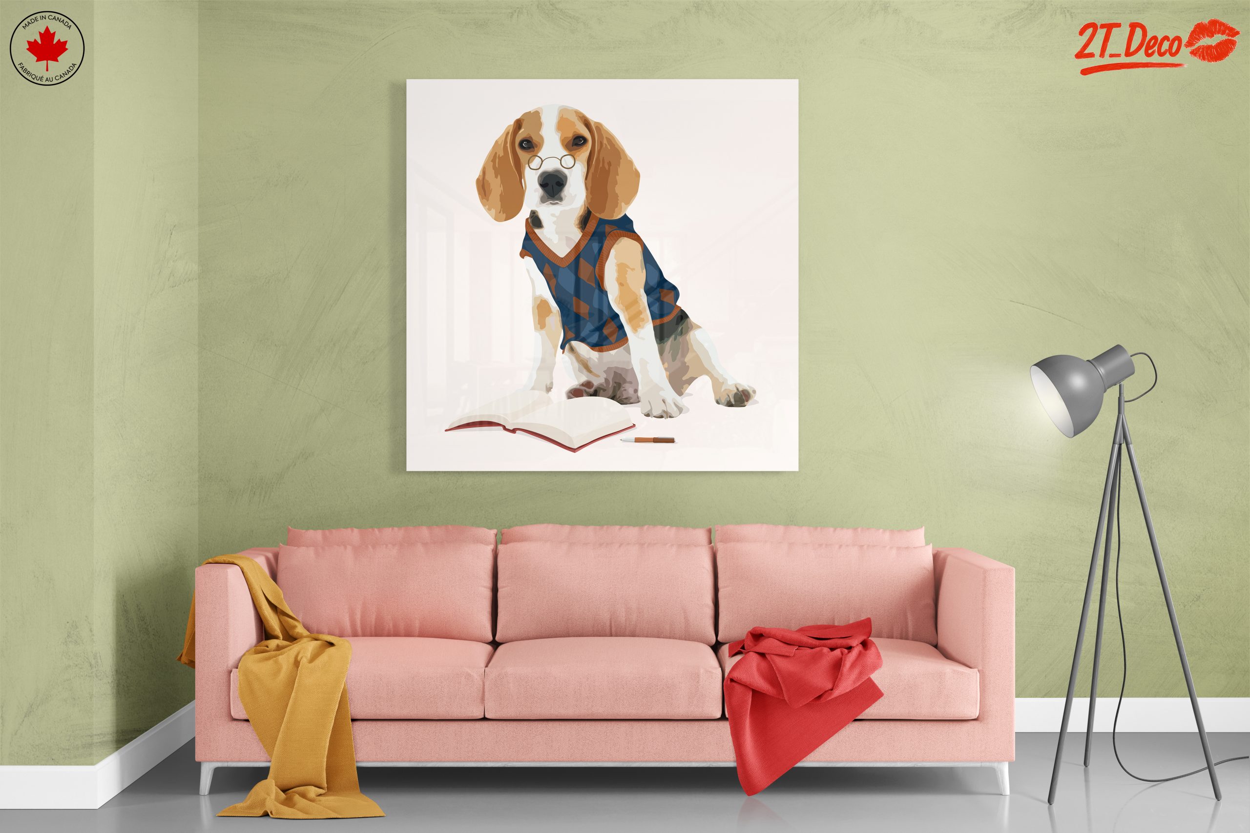 Whimsical Beagle in Scholar Outfit - Image 7