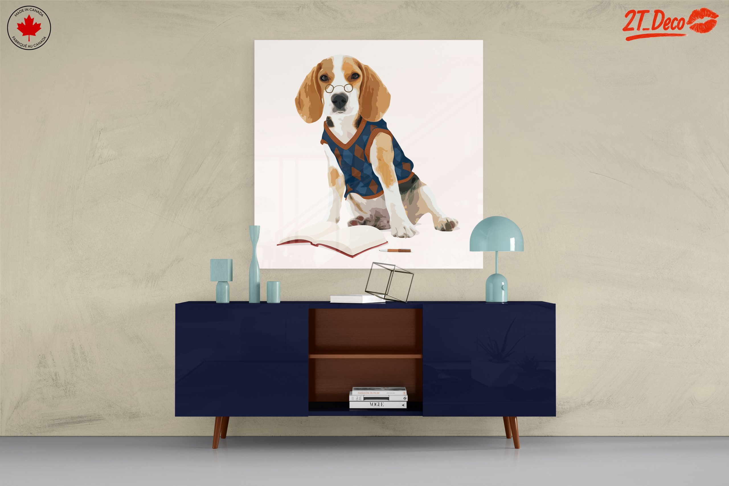 Whimsical Beagle in Scholar Outfit - Image 8