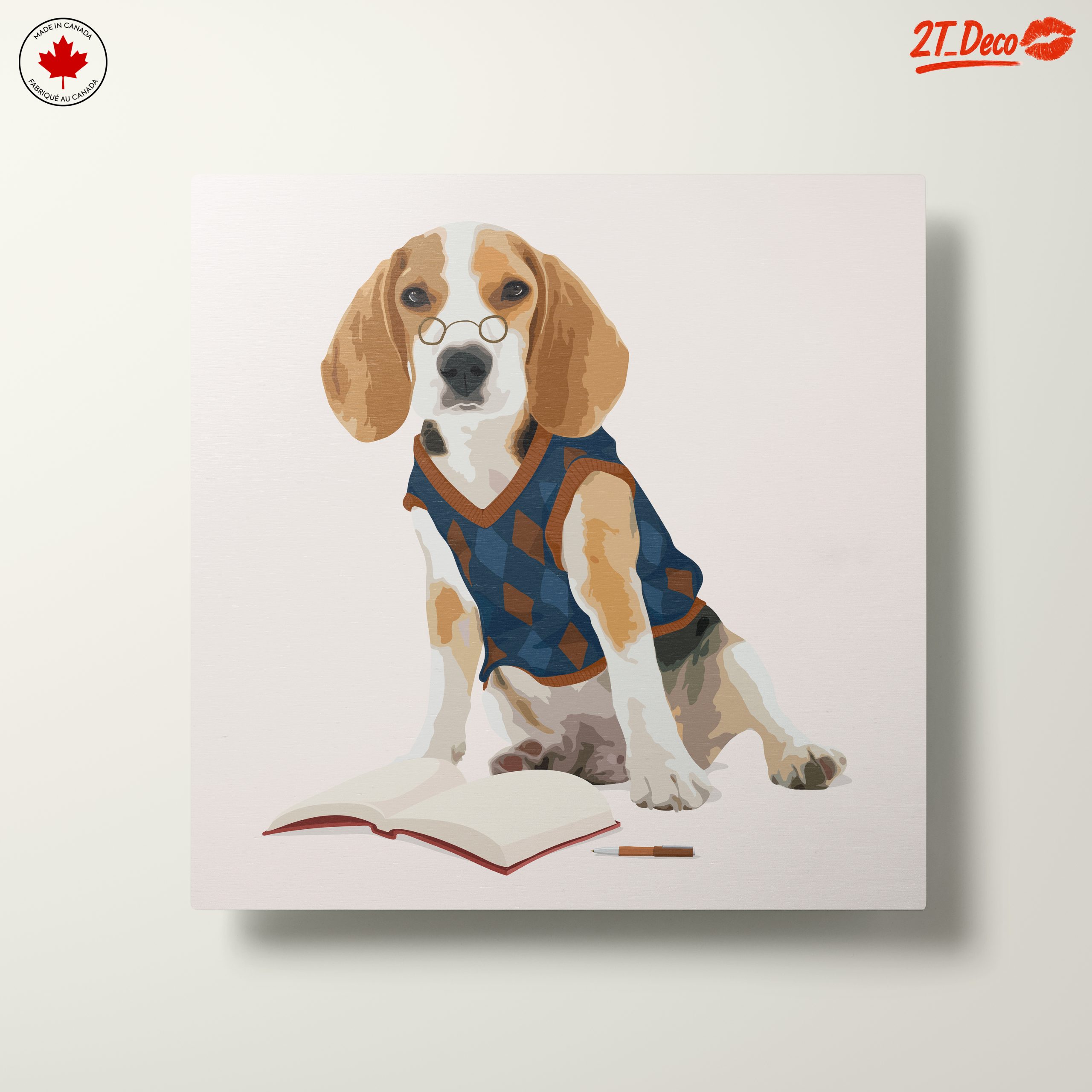 Whimsical Beagle in Scholar Outfit - Image 10