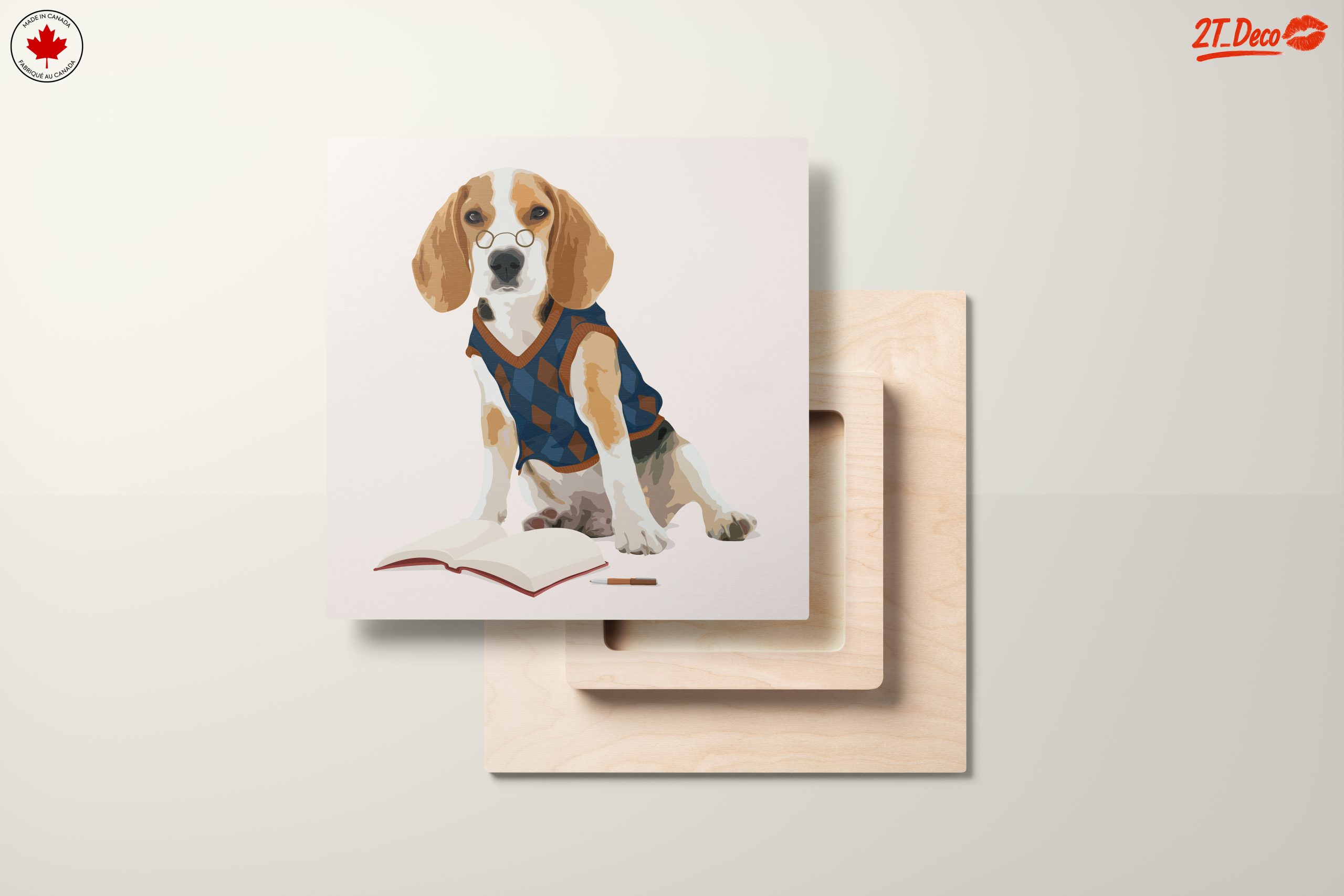 Whimsical Beagle in Scholar Outfit - Image 11