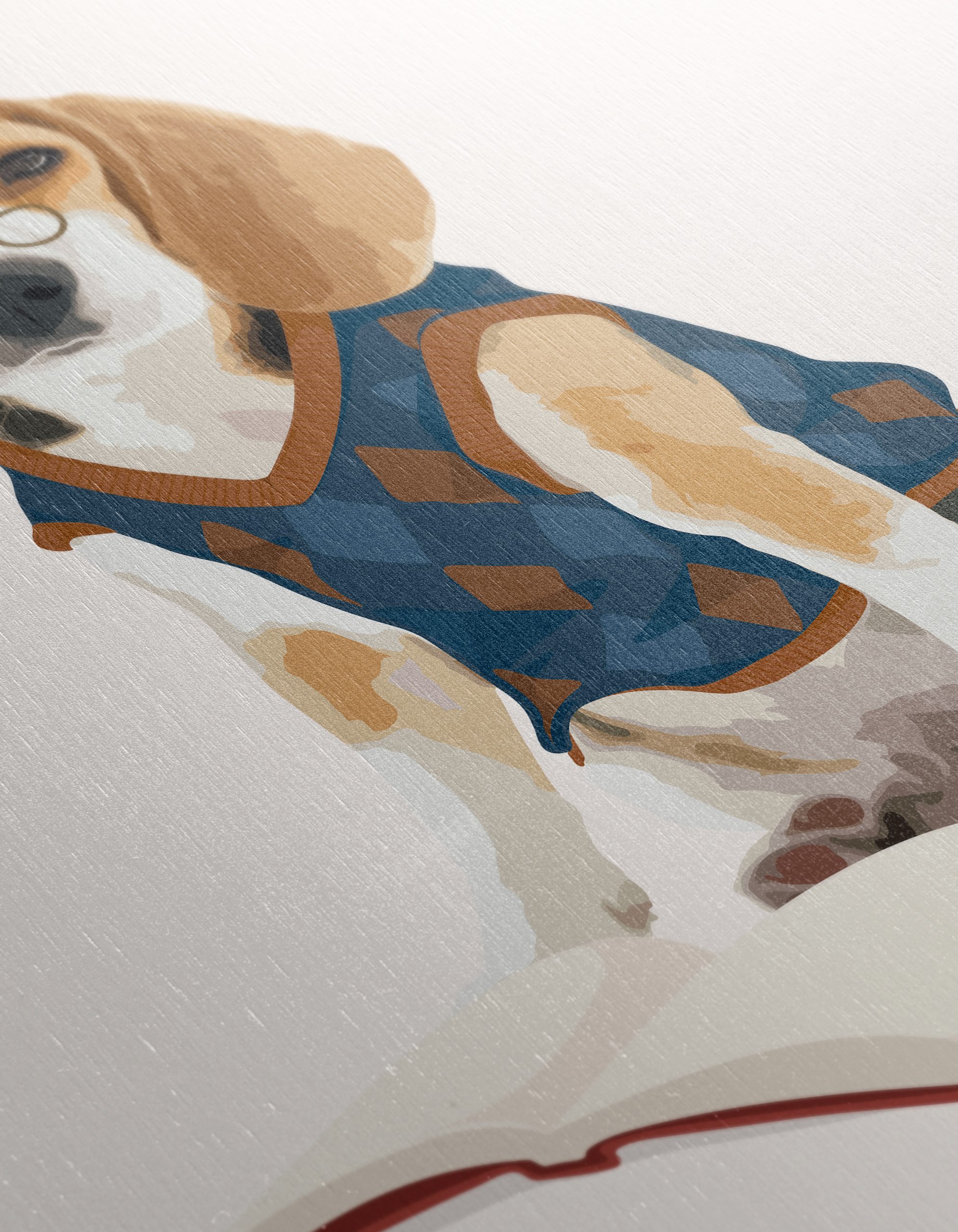 Whimsical Beagle in Scholar Outfit - Image 12