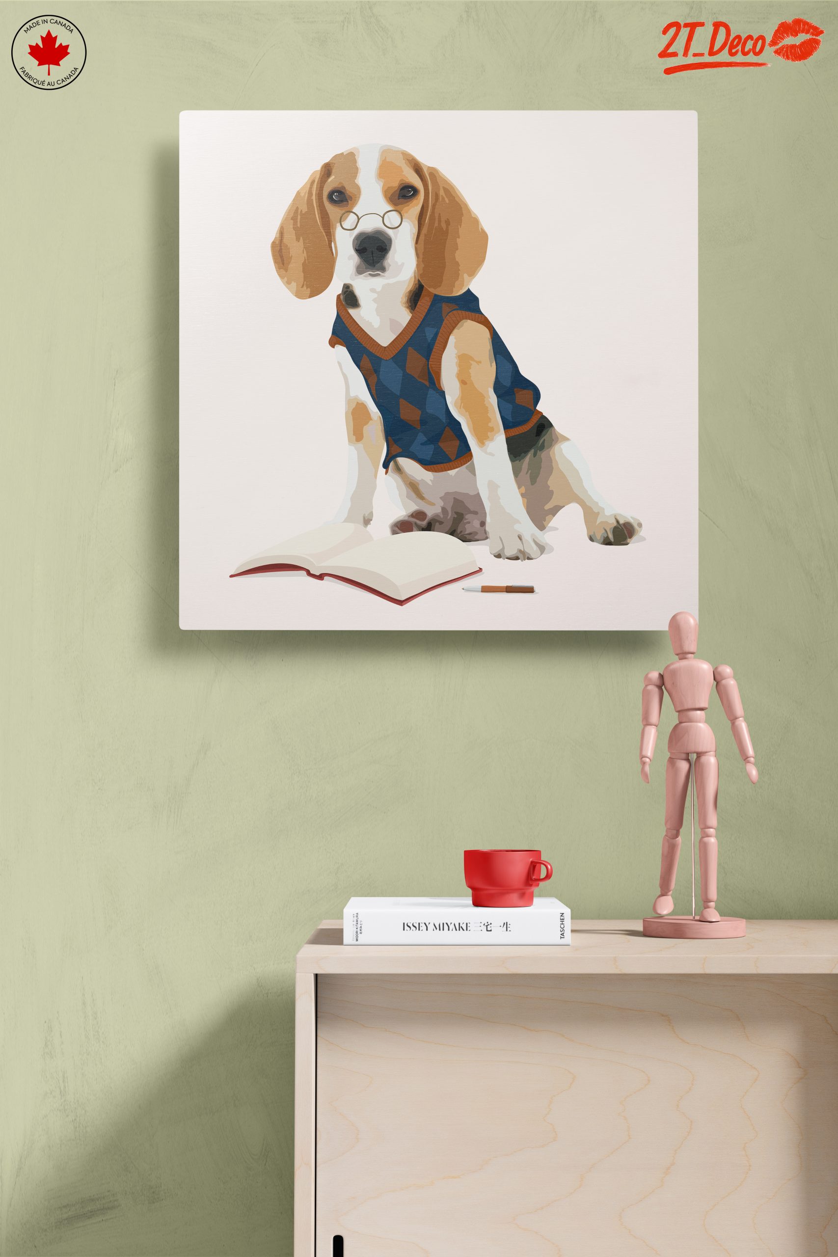 Whimsical Beagle in Scholar Outfit - Image 14