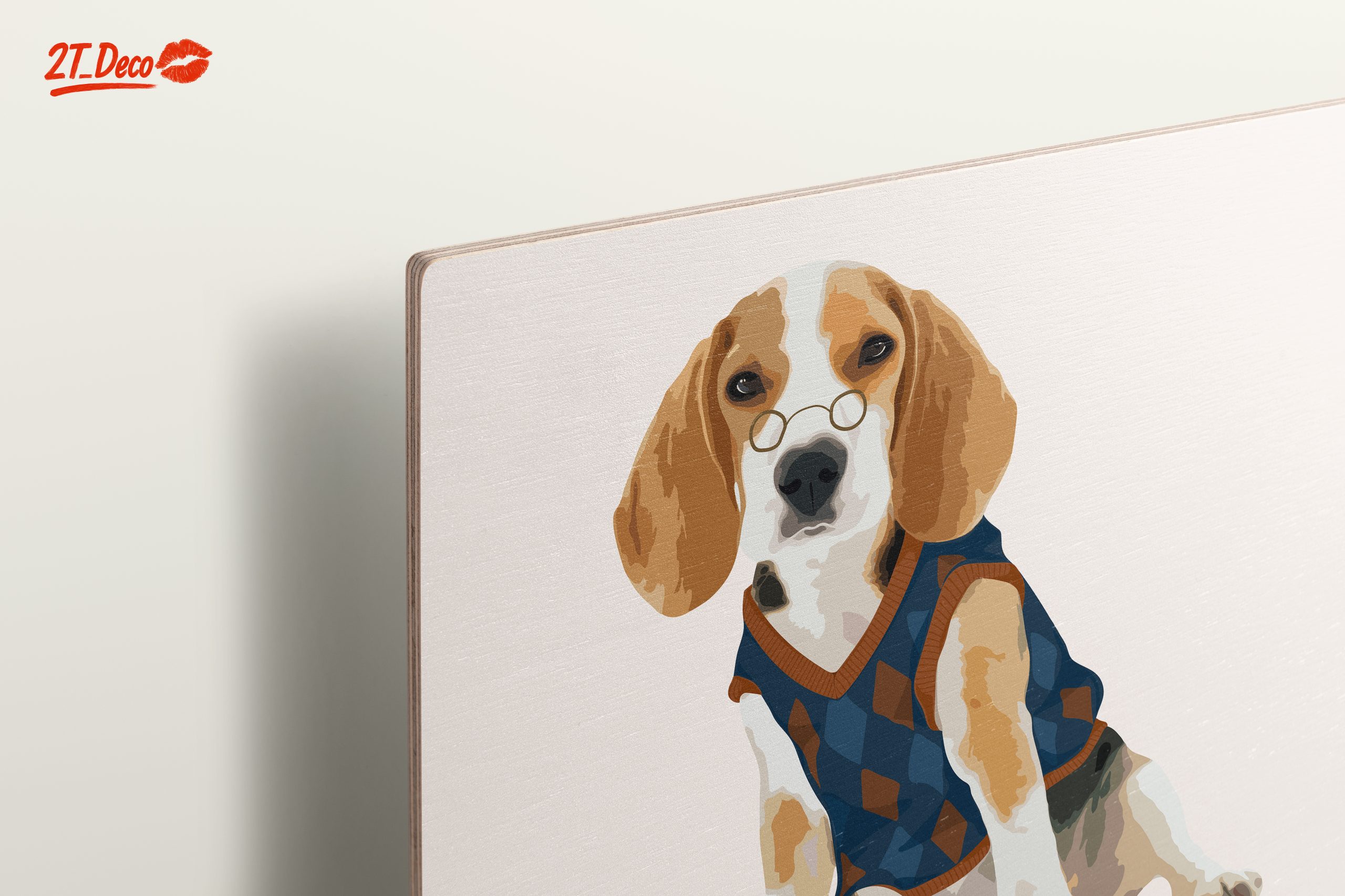 Whimsical Beagle in Scholar Outfit - Image 15