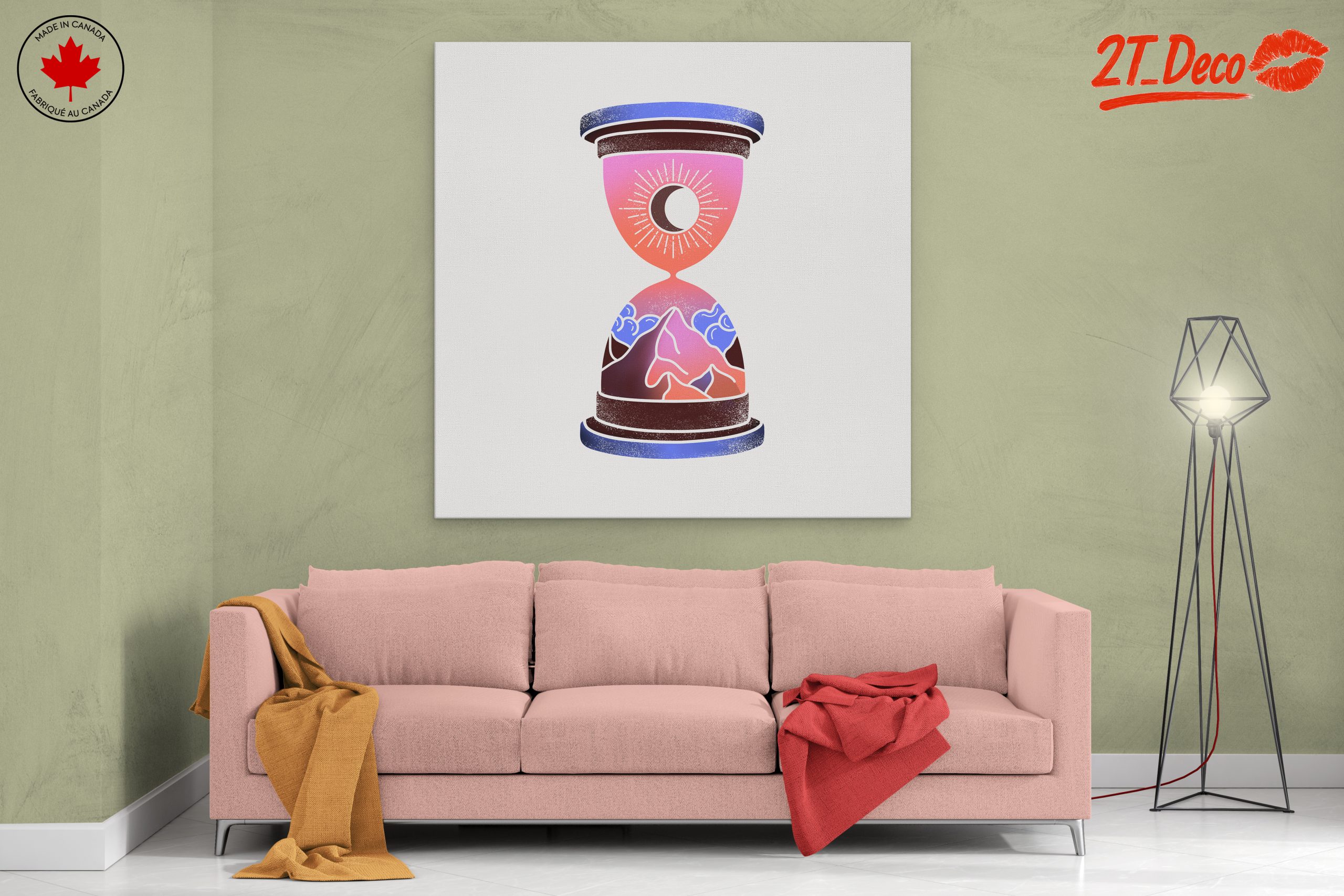 Beautiful Celestial Time Illustration for Wall Decor - Image 2