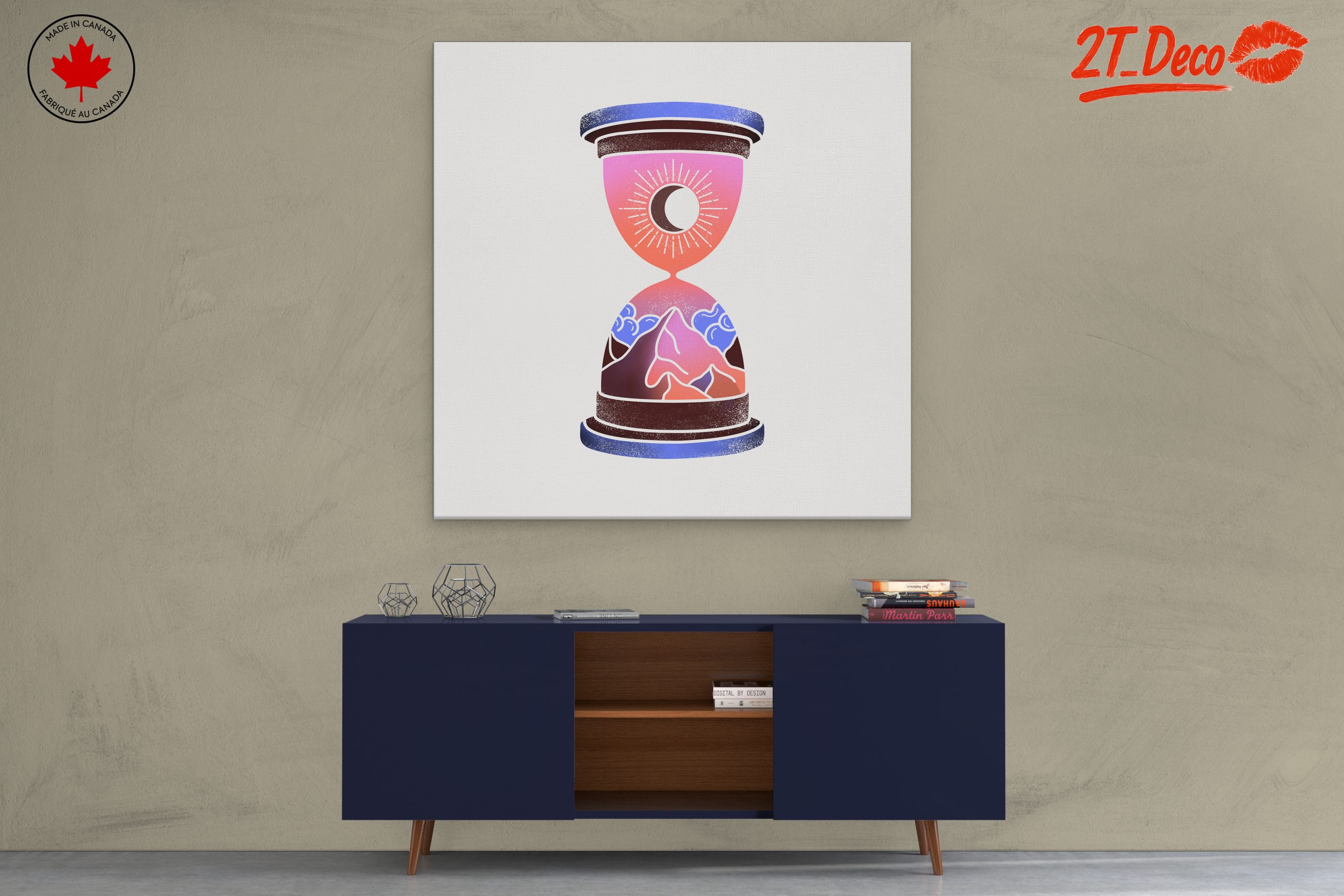 Beautiful Celestial Time Illustration for Wall Decor - Image 3