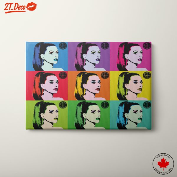 Vibrant Pop Art Portrait in Bold Colors