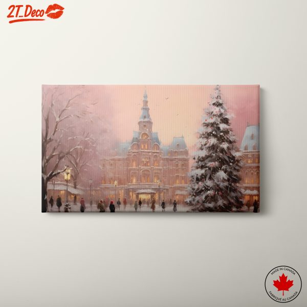 Charming Winter Cityscape with Snow 2