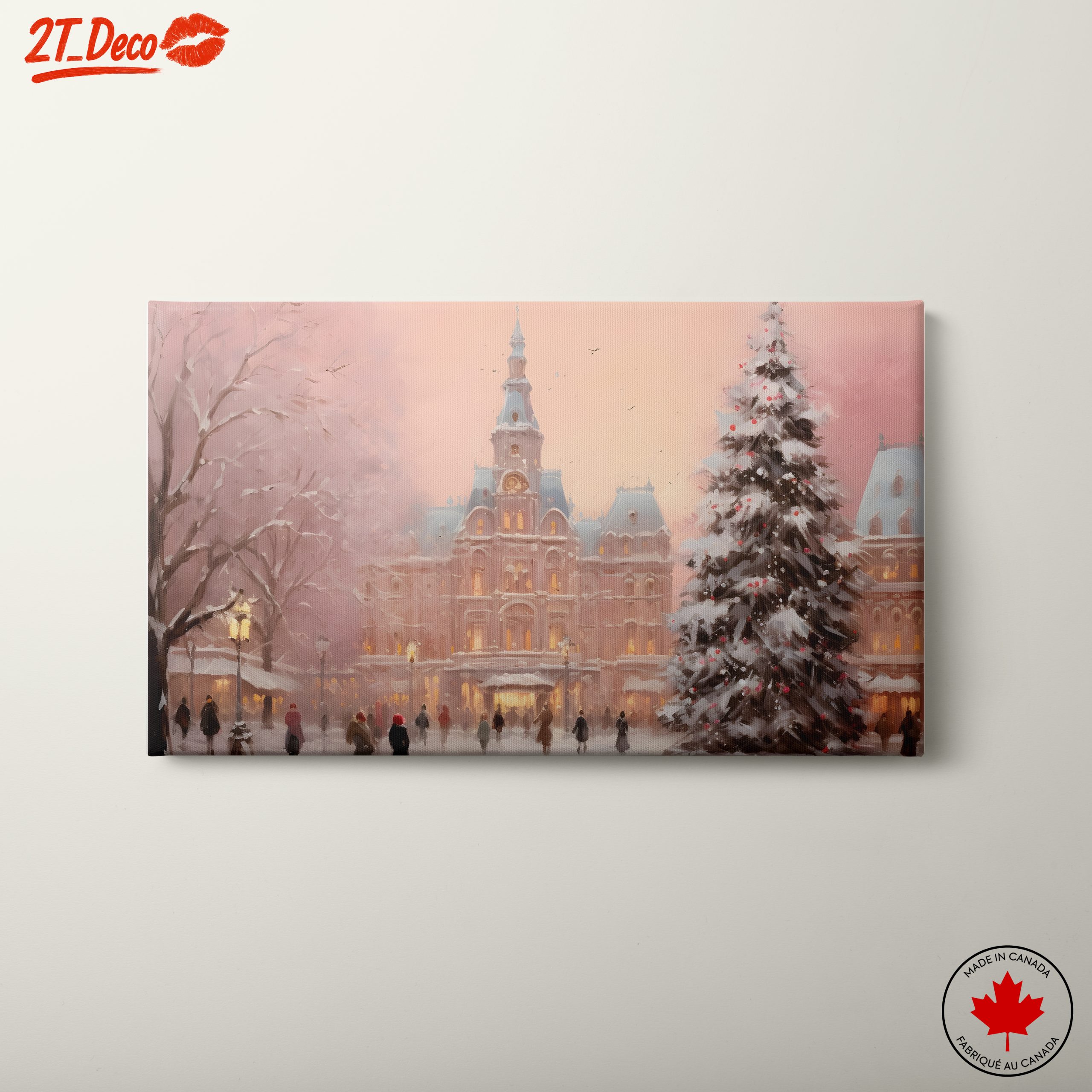 Charming Winter Cityscape with Snow 2