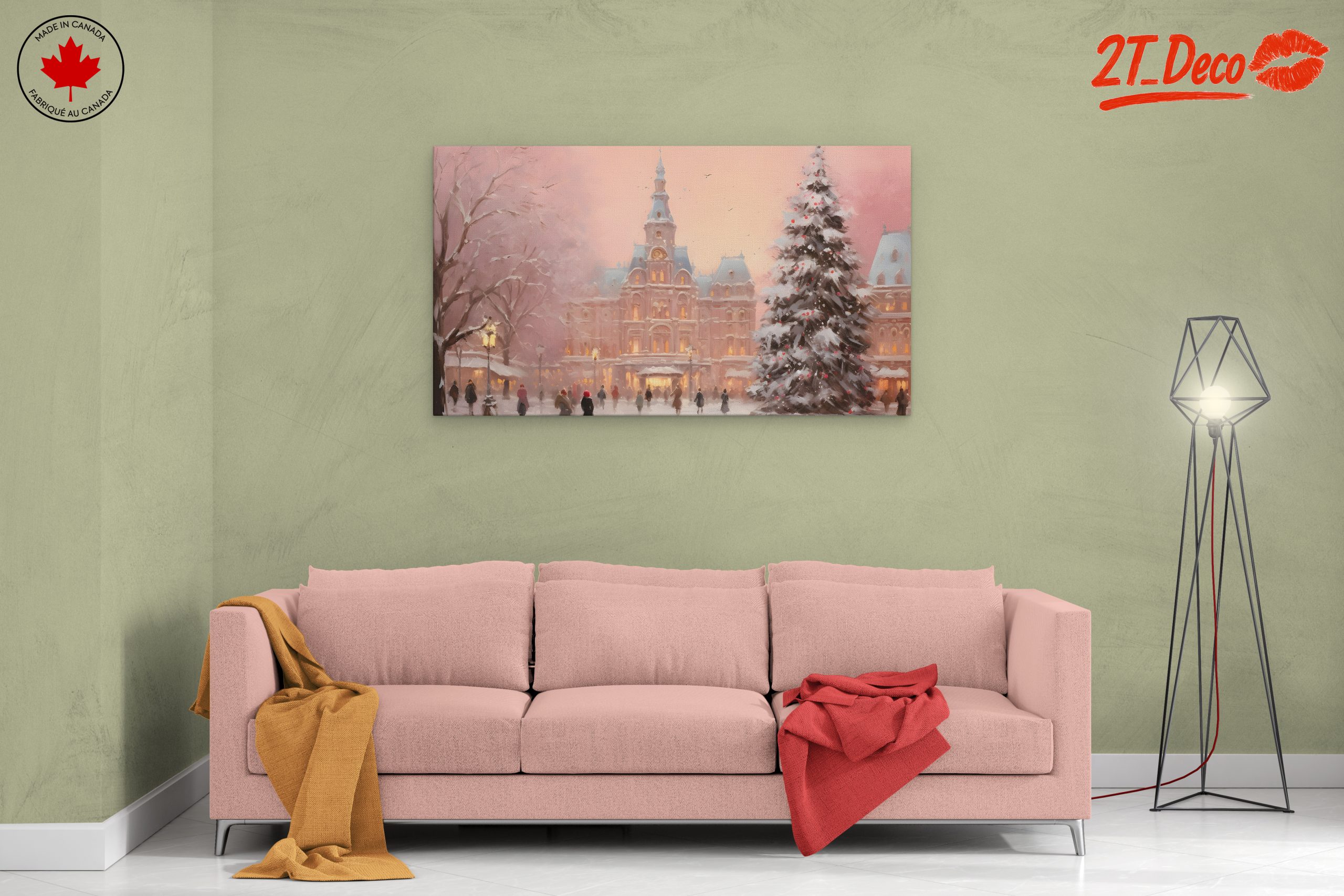 Charming Winter Cityscape with Snow 2 - Image 2