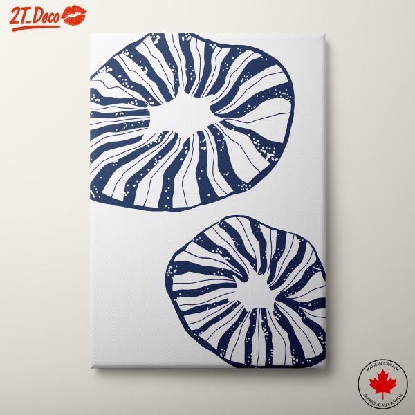 Abstract Shapes in Blue and White
