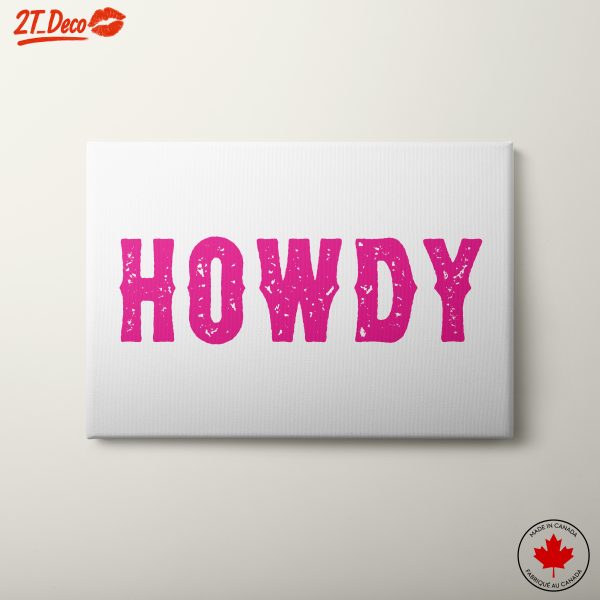 Howdy Bold Typography Art