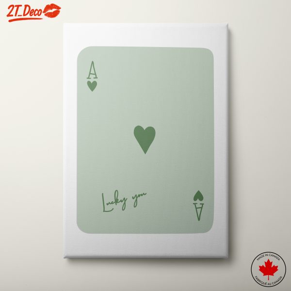 Charming Playing Card Design Featuring Lucky You