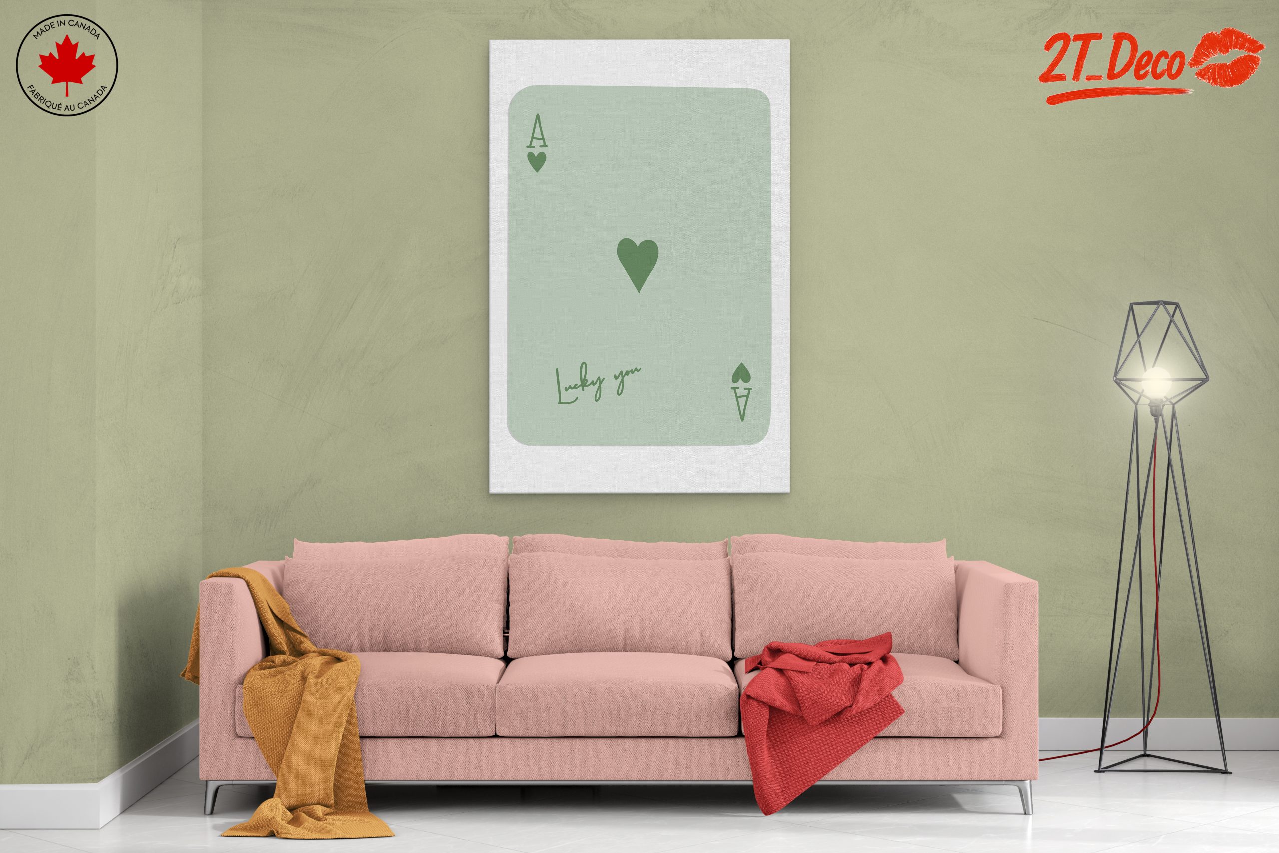 Charming Playing Card Design Featuring Lucky You - Image 2