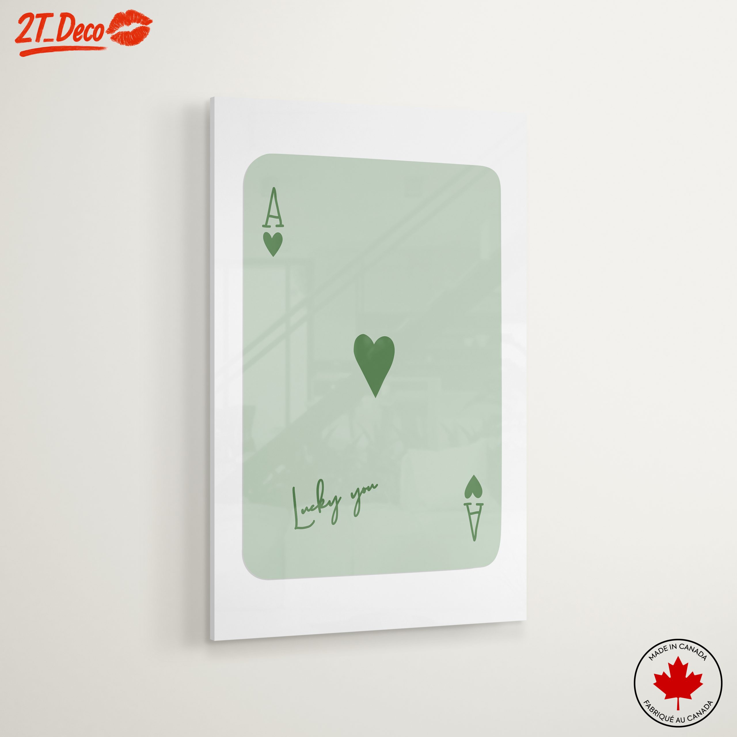 Charming Playing Card Design Featuring Lucky You - Image 6