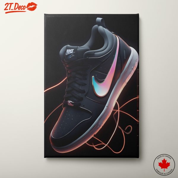 Nike Sneakers on a Dark Background