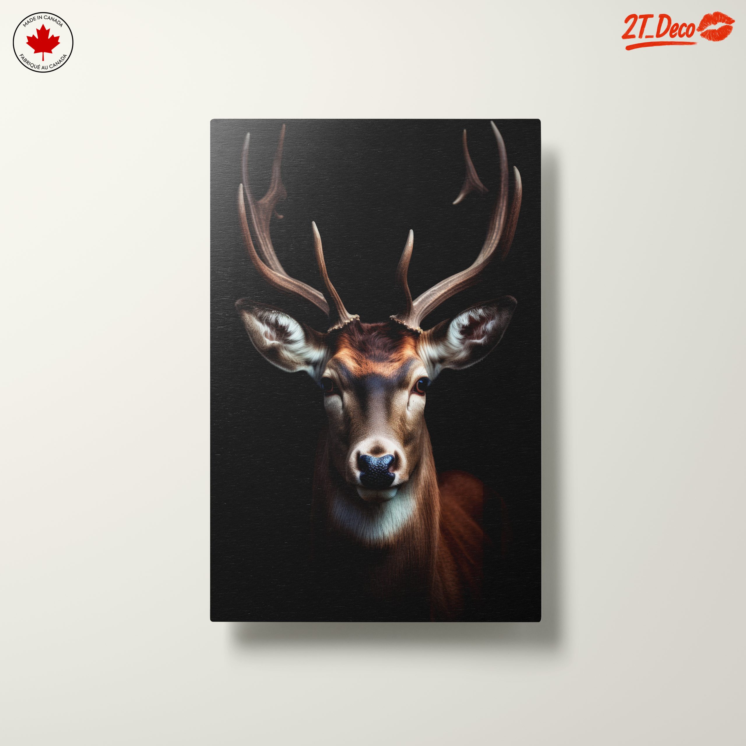 Regal Stag Portrait in Artistic Style - Image 10