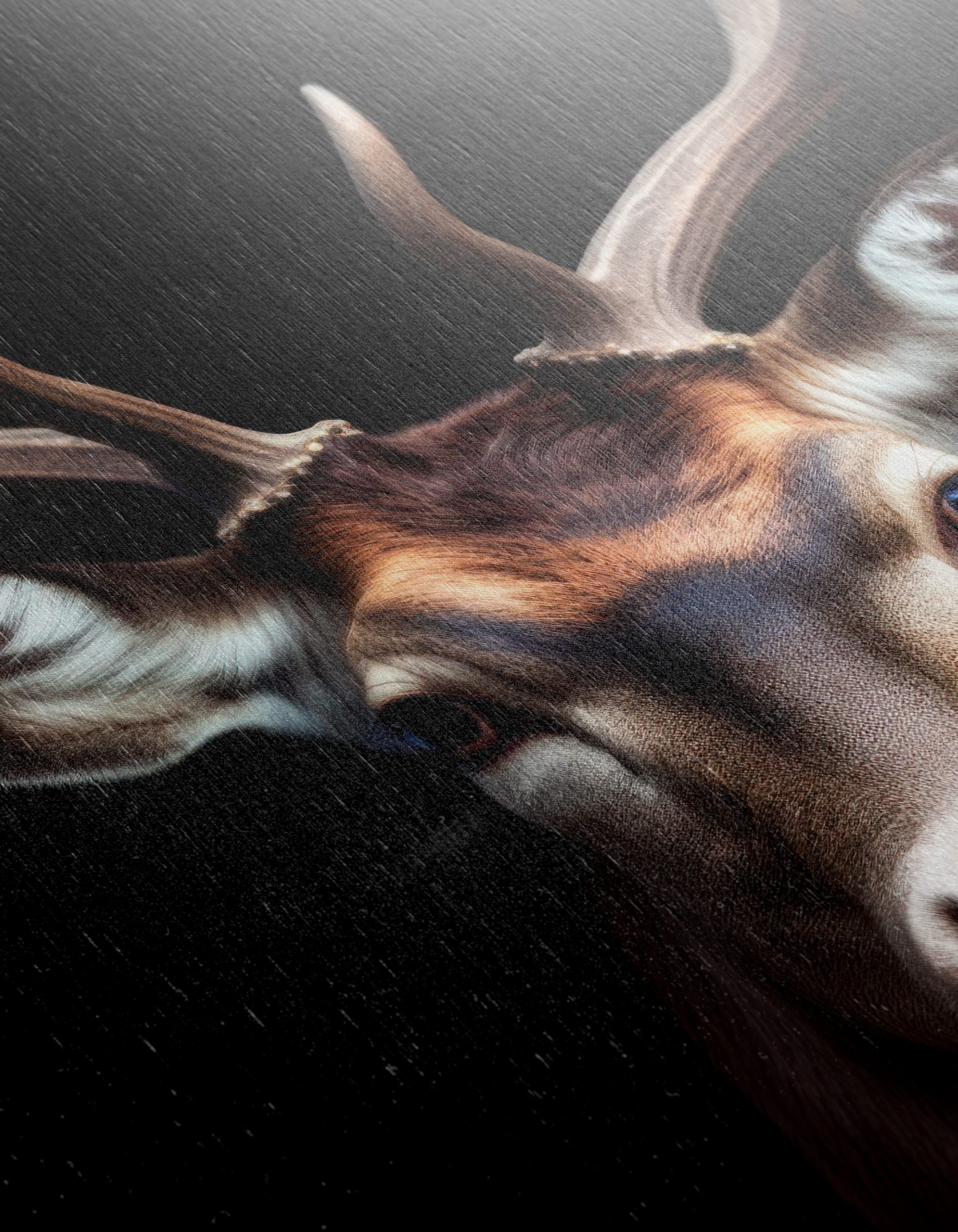 Regal Stag Portrait in Artistic Style - Image 12