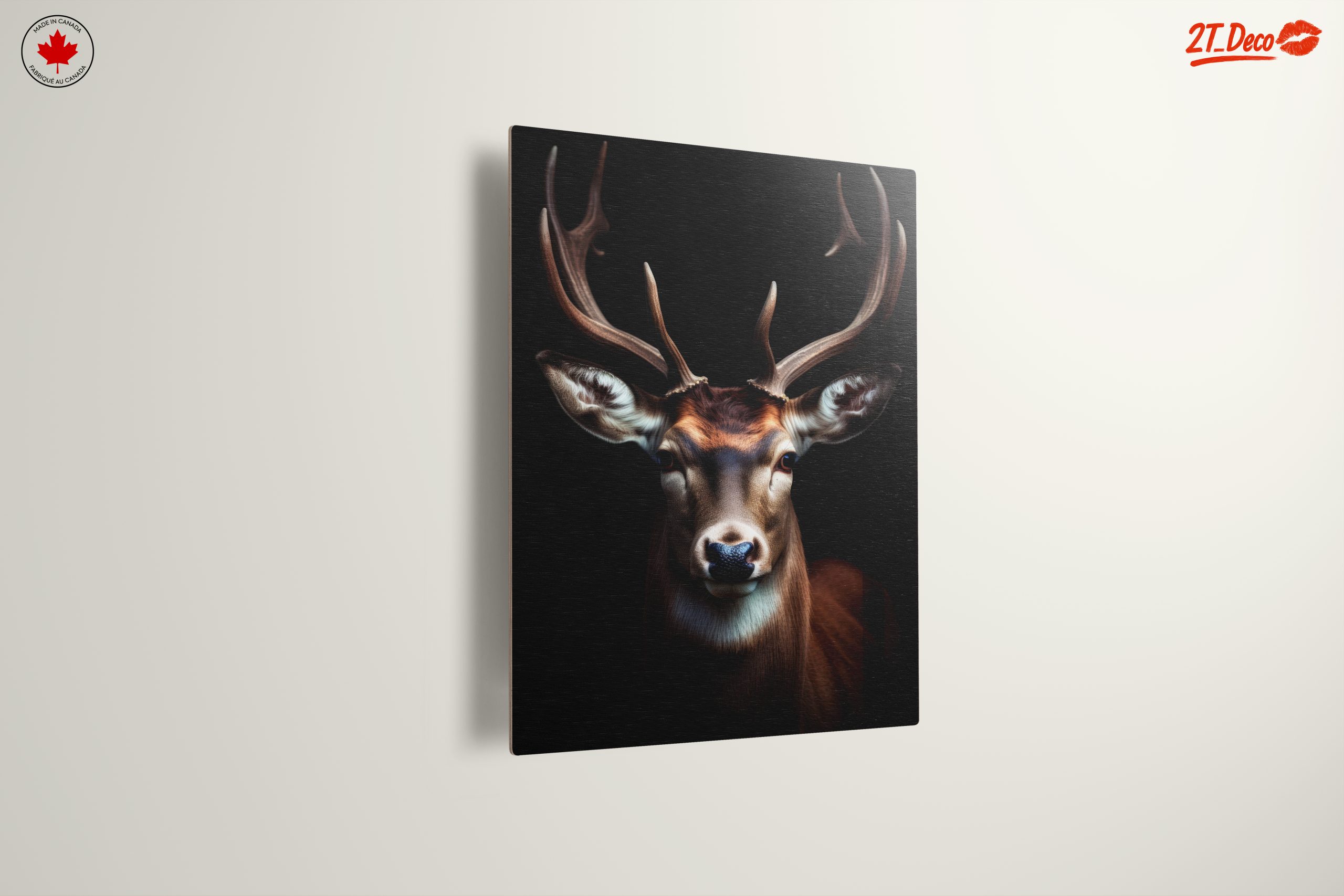 Regal Stag Portrait in Artistic Style - Image 13