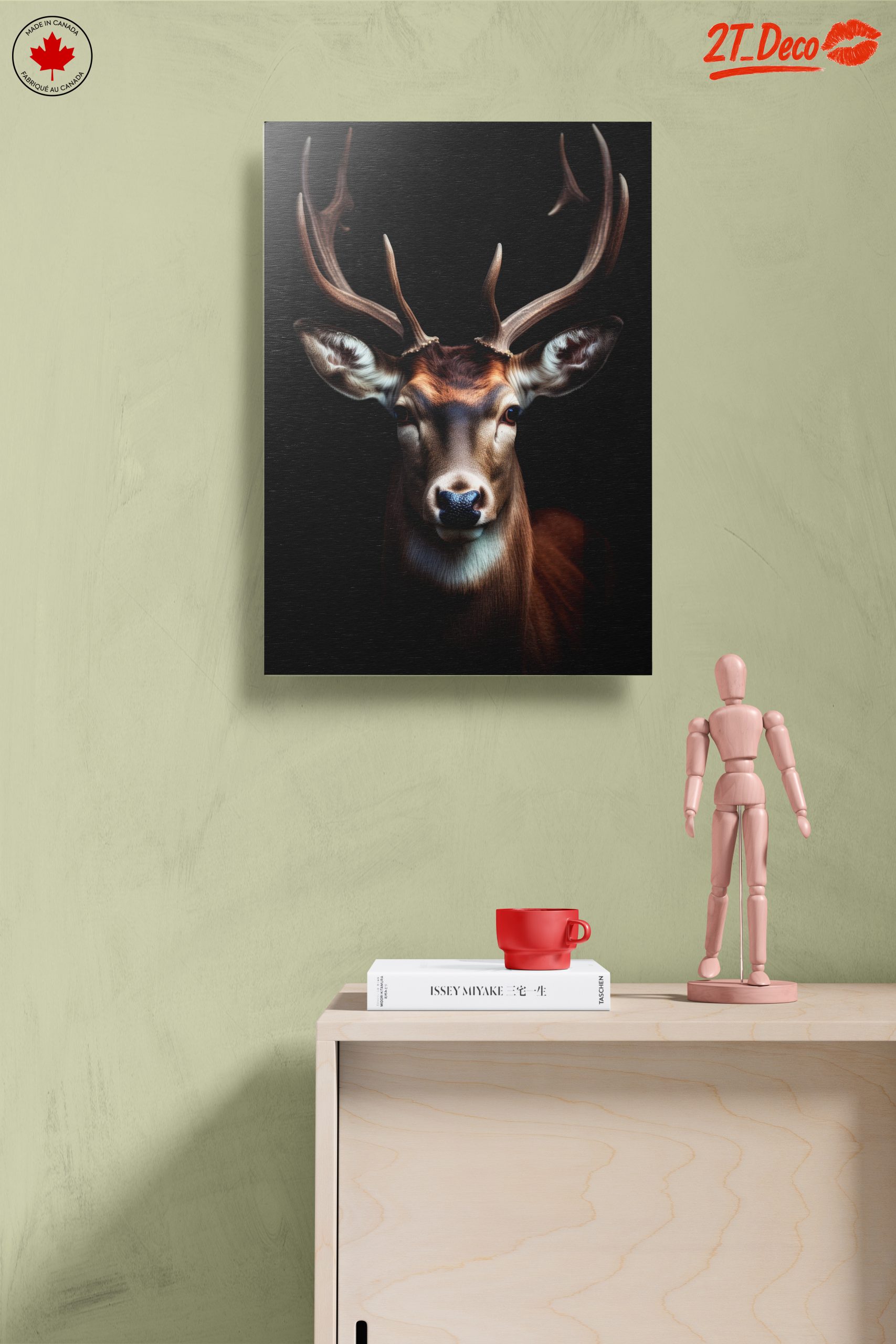 Regal Stag Portrait in Artistic Style - Image 14