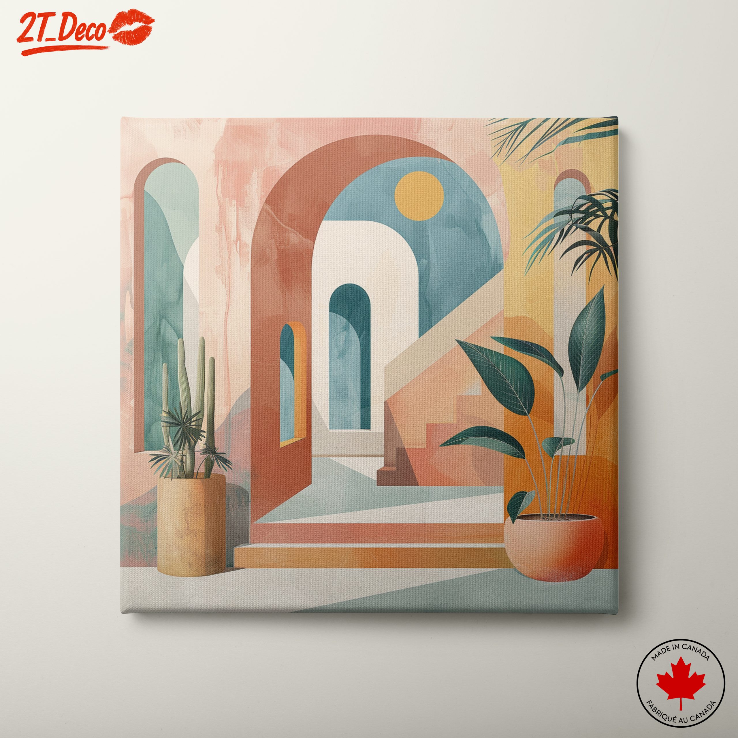 Unique Geometric Interior Artwork
