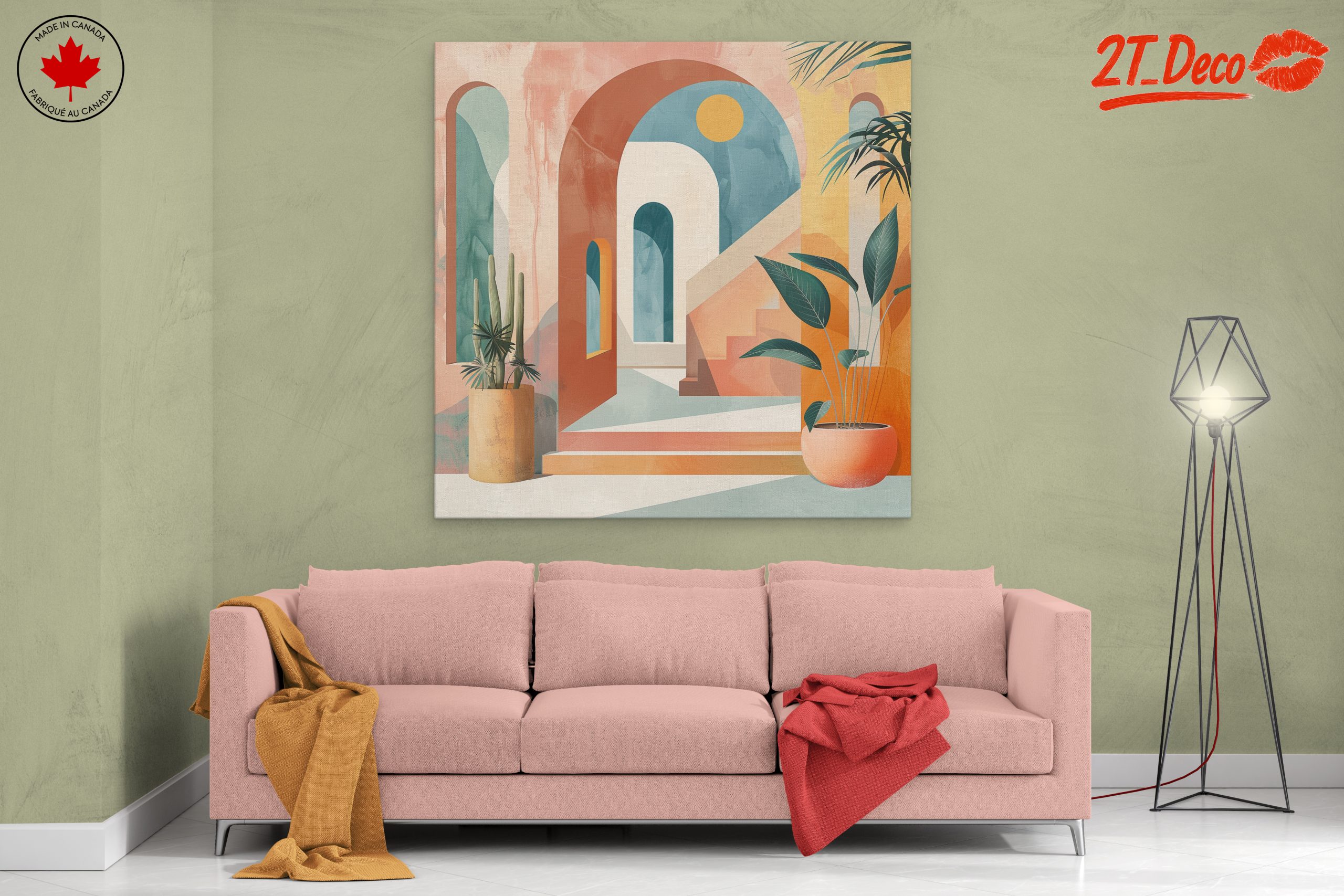 Unique Geometric Interior Artwork - Image 2