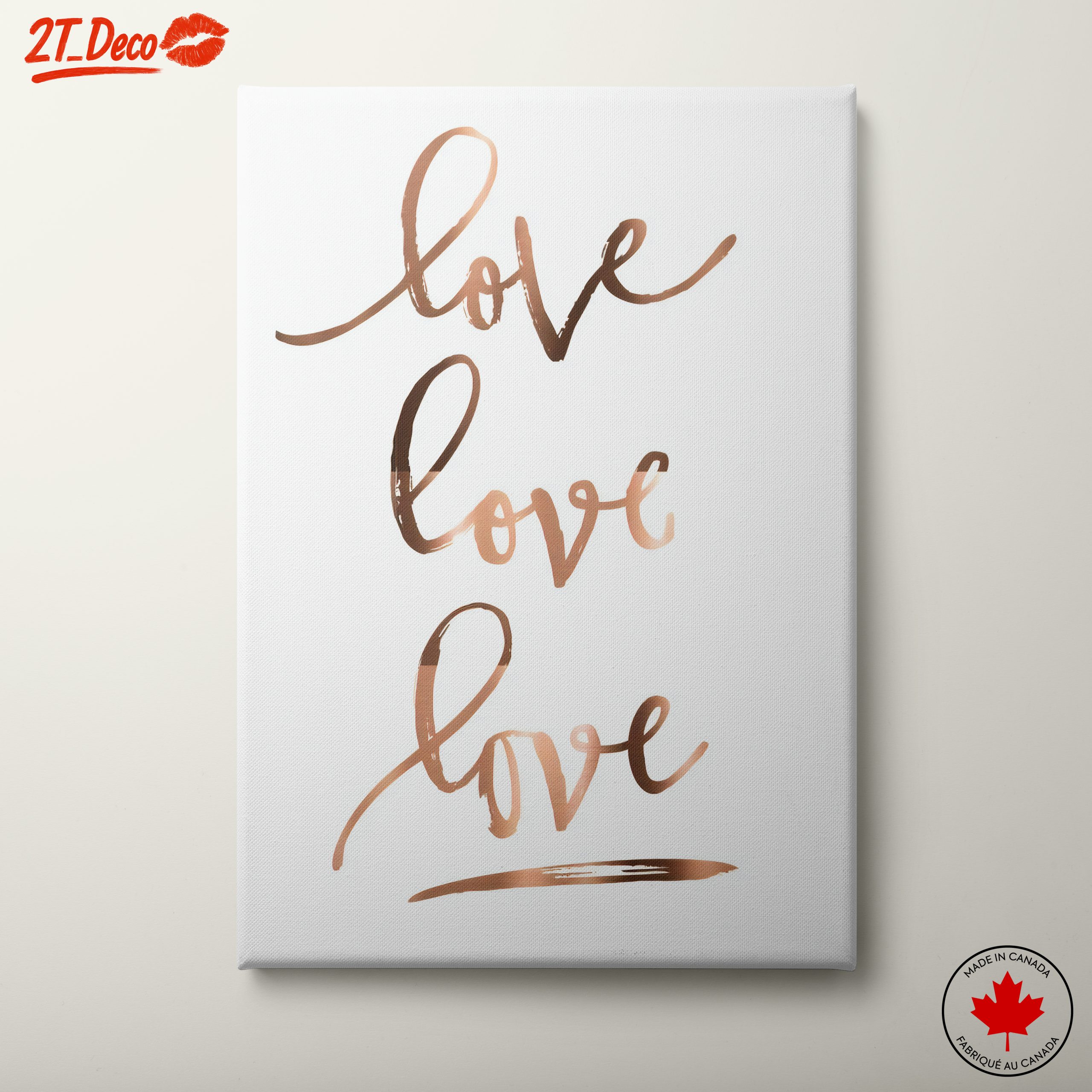 Love Quote Artwork for Home Decoration