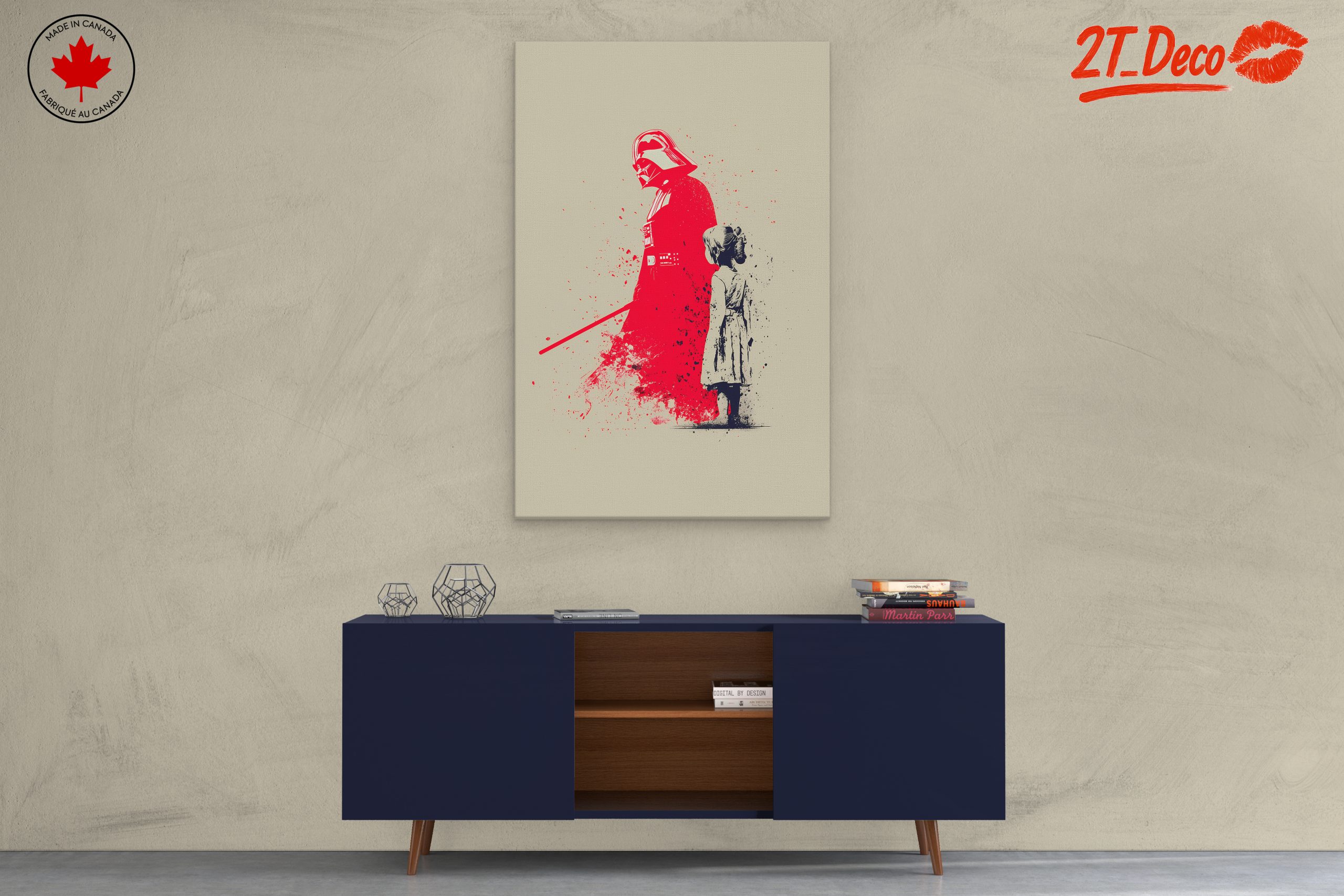 Darth Vader and Child Silhouette Art - Image 3