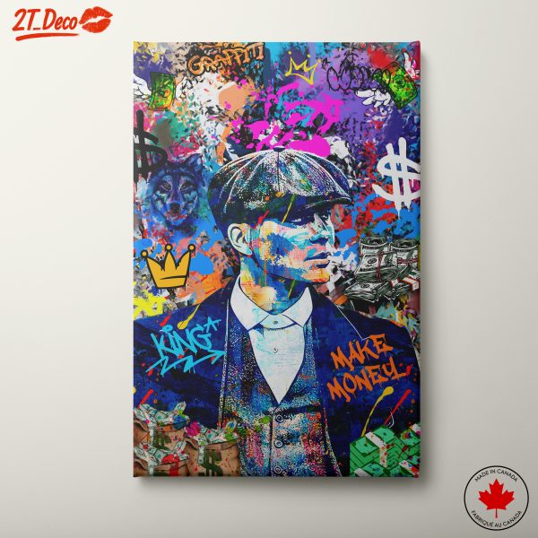 Vibrant Stylized Character with Graffiti