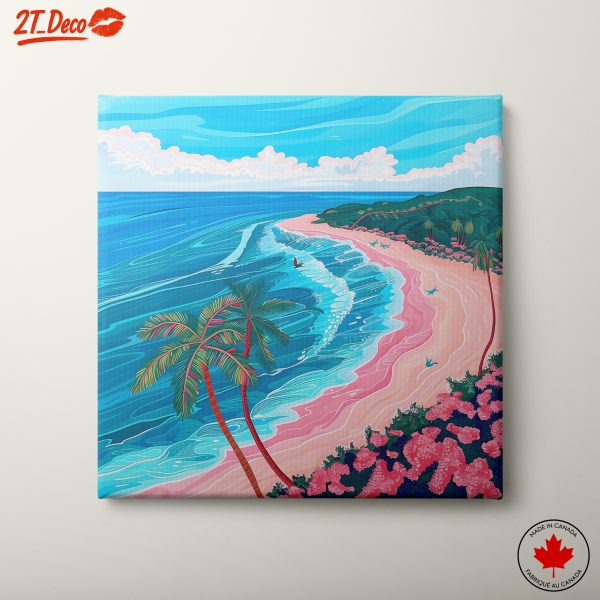 Vibrant Coastal Beach Landscape