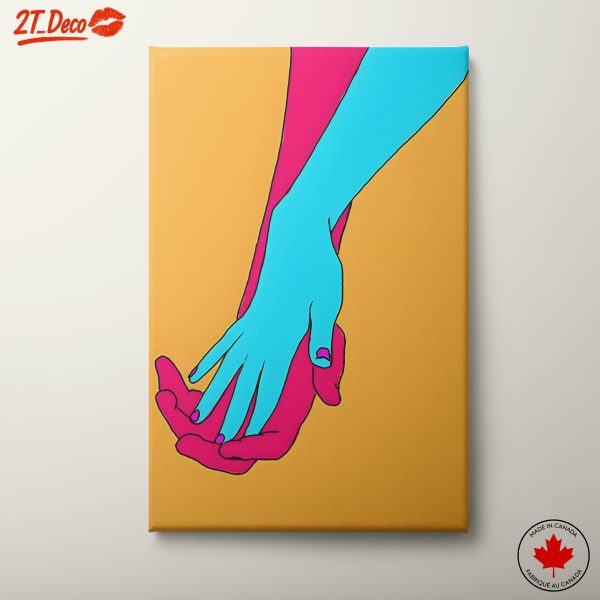 Stylized Hands in Vibrant Pop Art