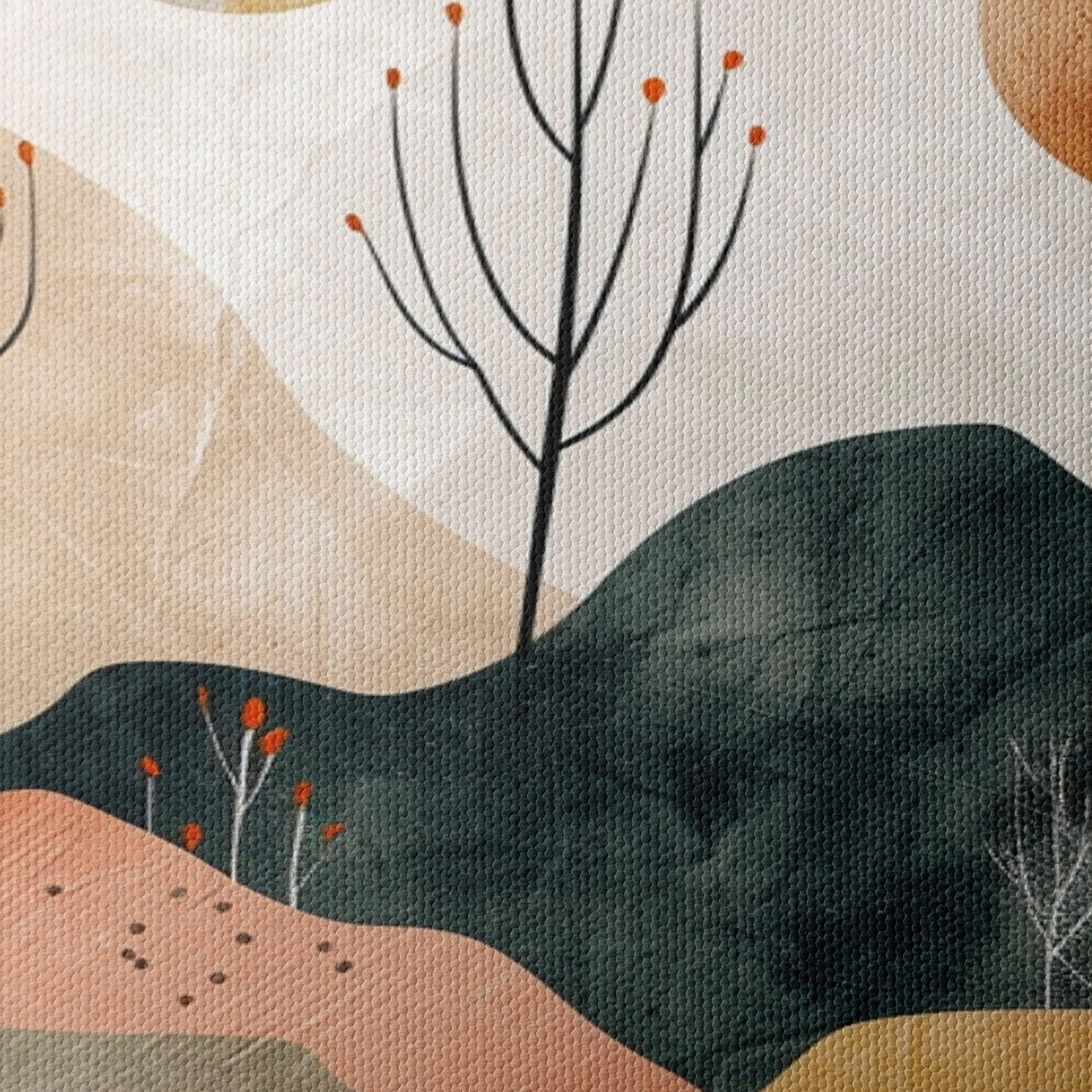 Modern Abstract Landscape with Earth Tones - Image 4
