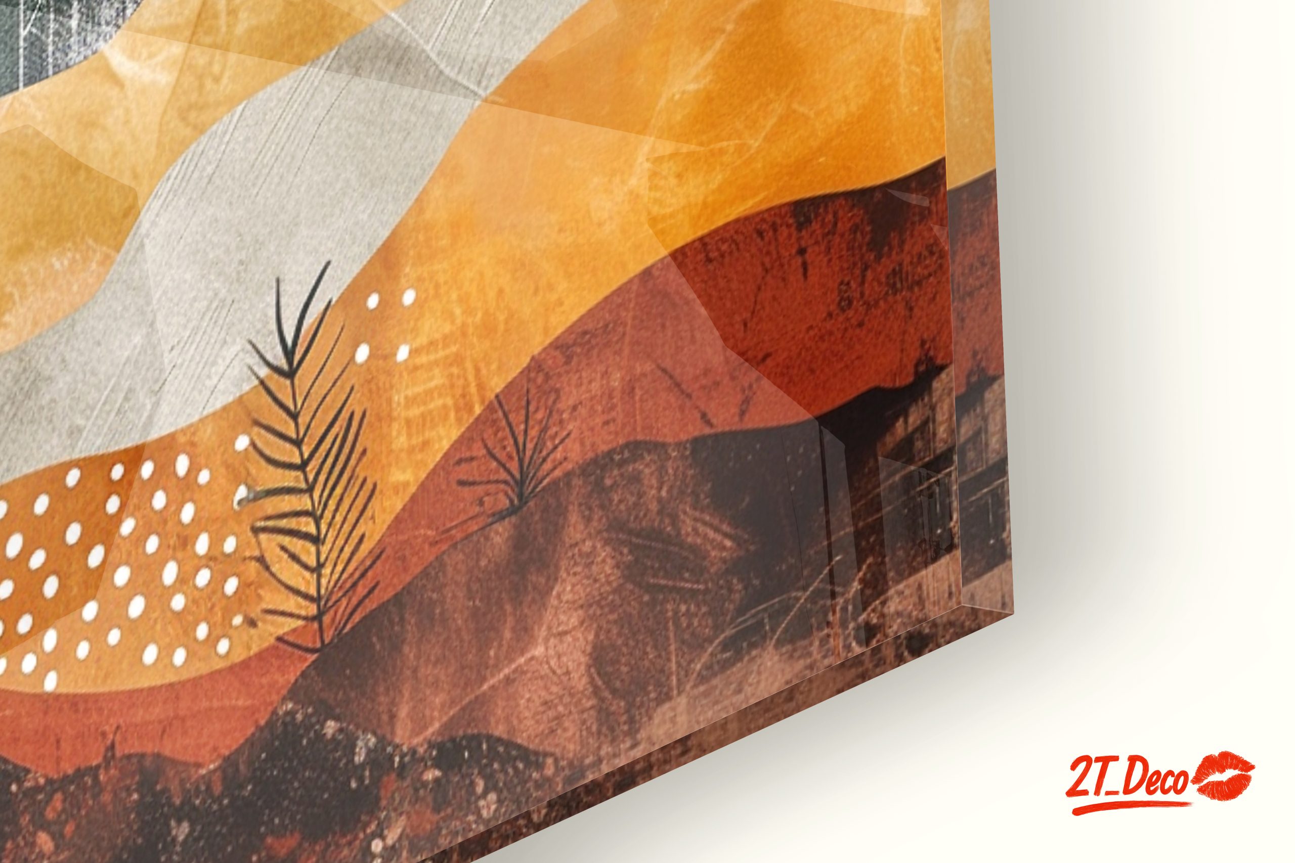 Modern Abstract Landscape with Earth Tones - Image 9