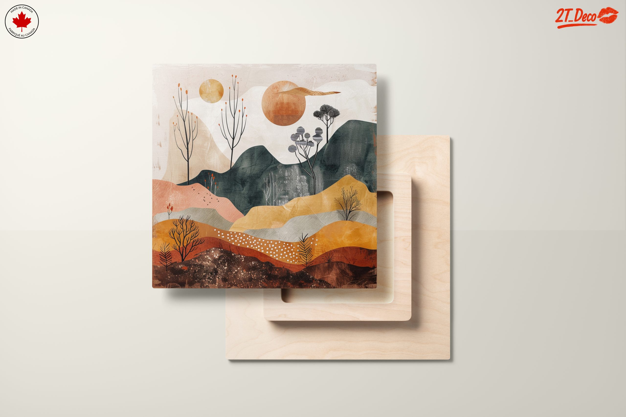 Modern Abstract Landscape with Earth Tones - Image 11