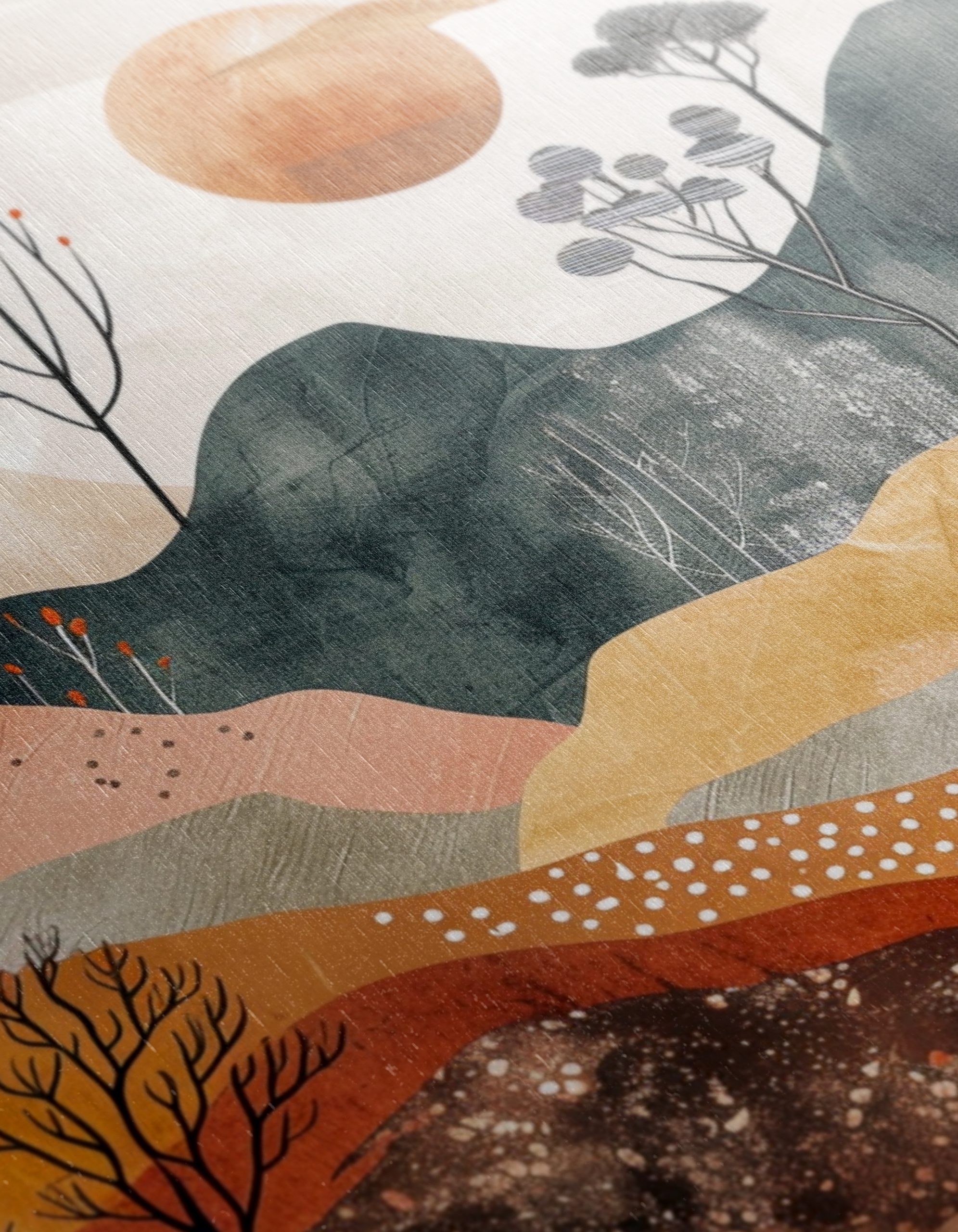 Modern Abstract Landscape with Earth Tones - Image 12