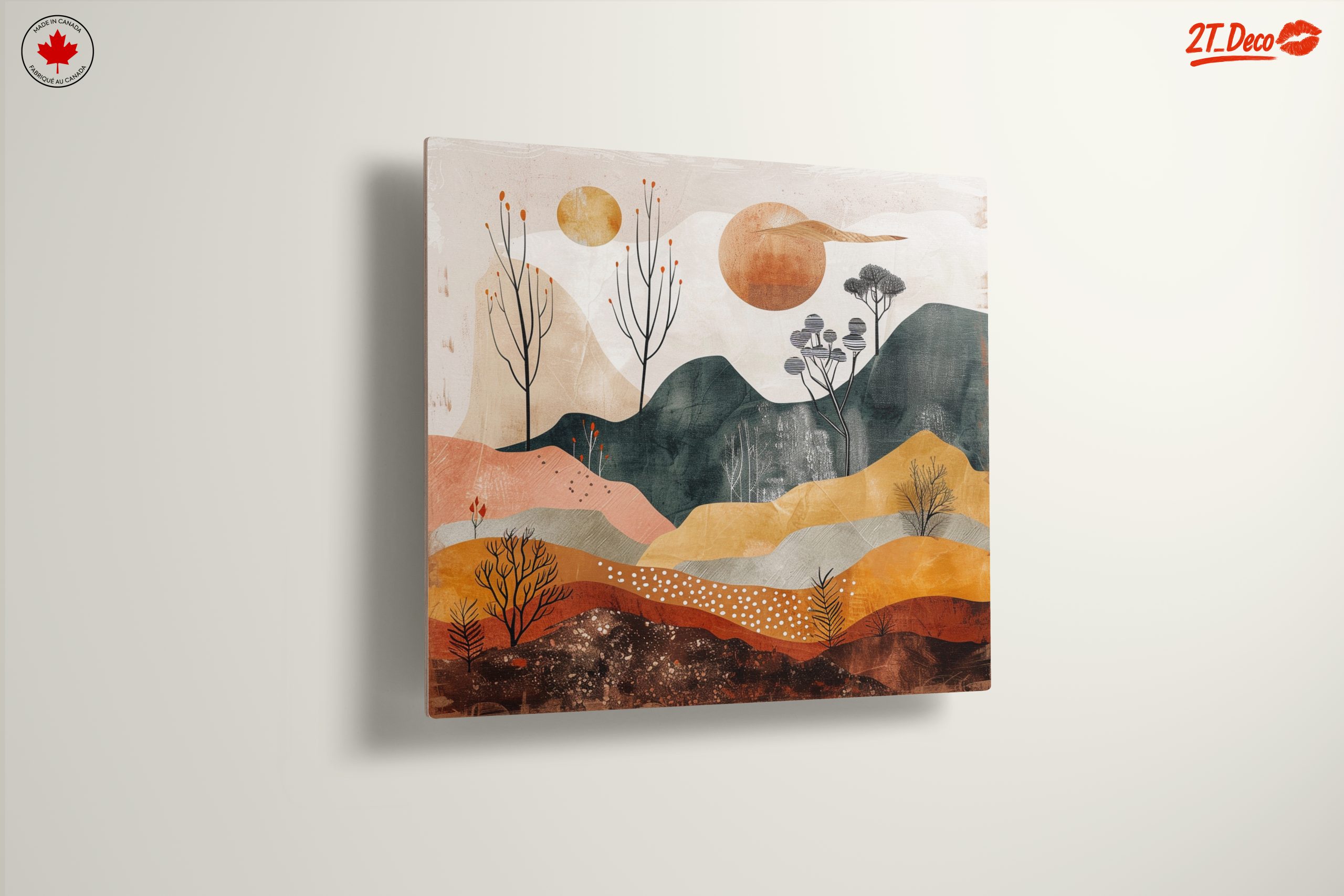 Modern Abstract Landscape with Earth Tones - Image 13