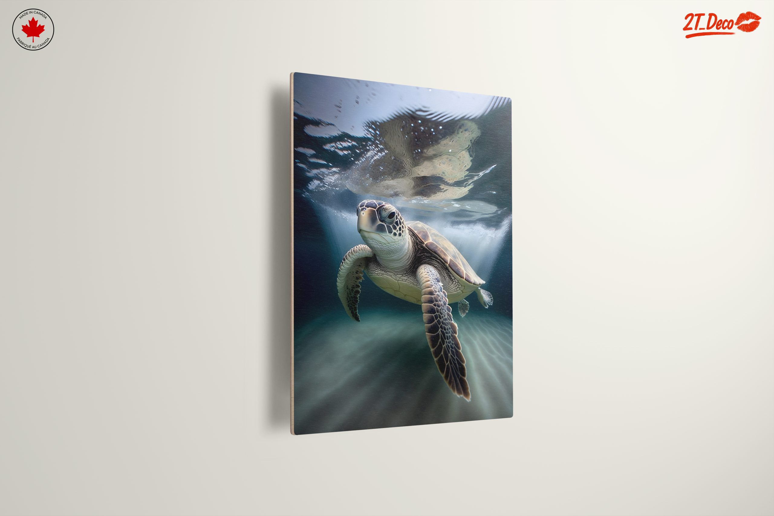 Turtle Swimming Underwater Art - Image 13