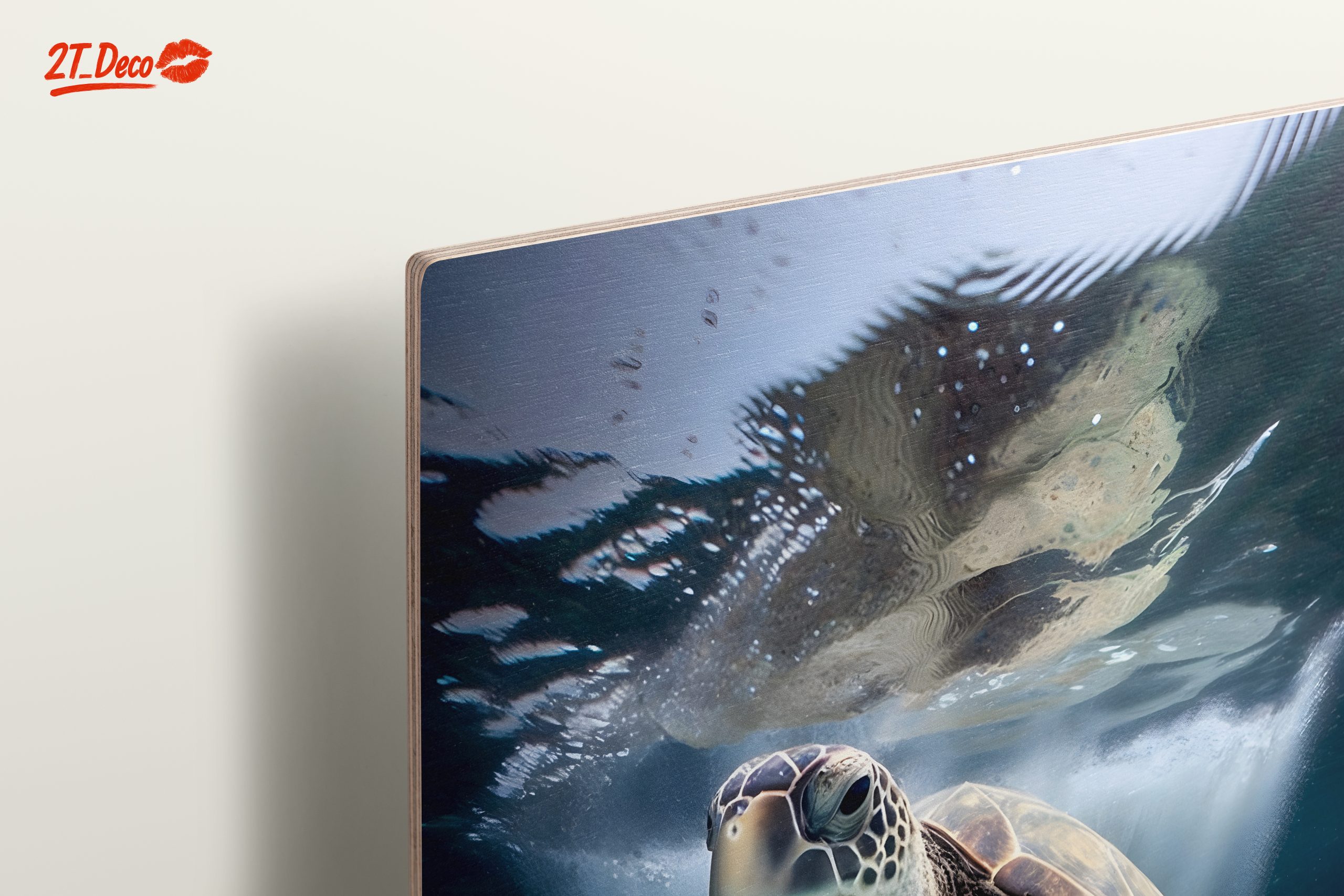 Turtle Swimming Underwater Art - Image 15