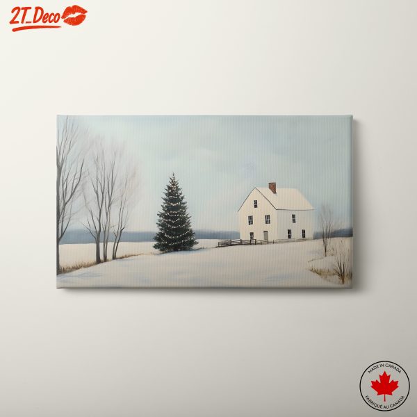 Winter Landscape with Snowy House