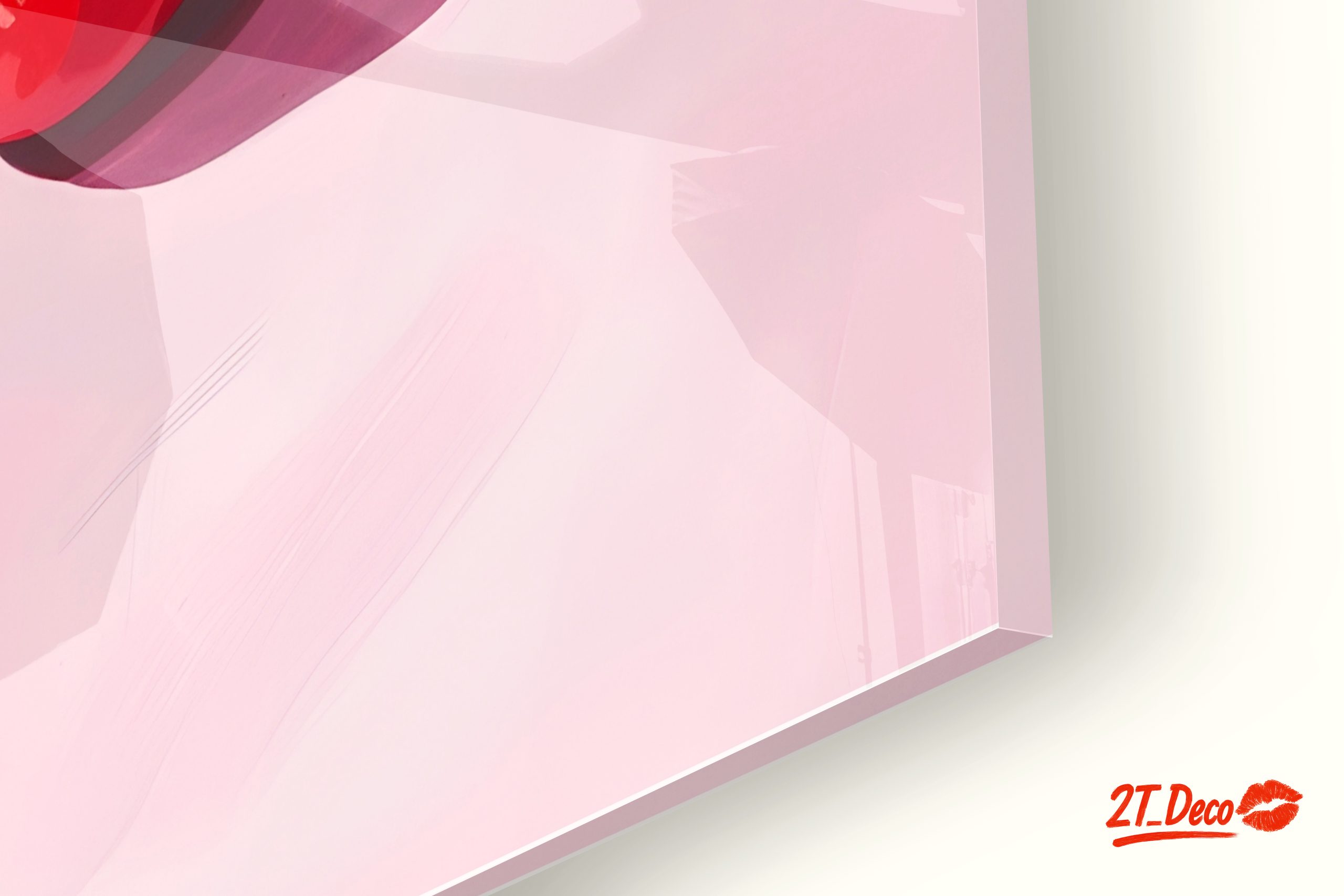 Cherries on Pink Abstract Background - Image 9