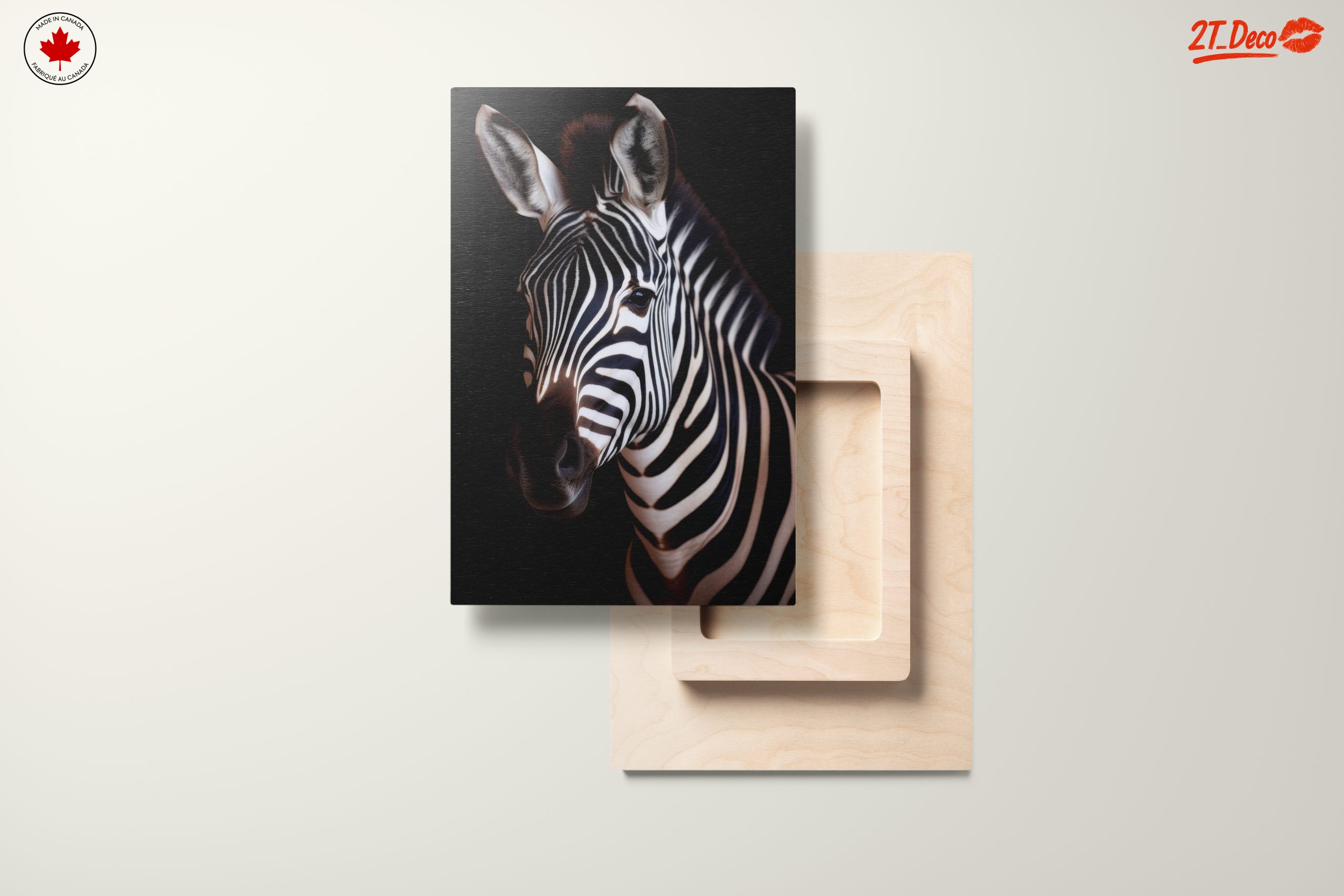 Majestic Zebra Portrait Against Black Background - Image 11
