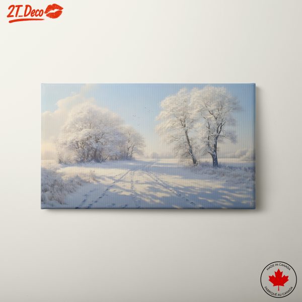 Serene Winter Landscape with Snowy Trees 6