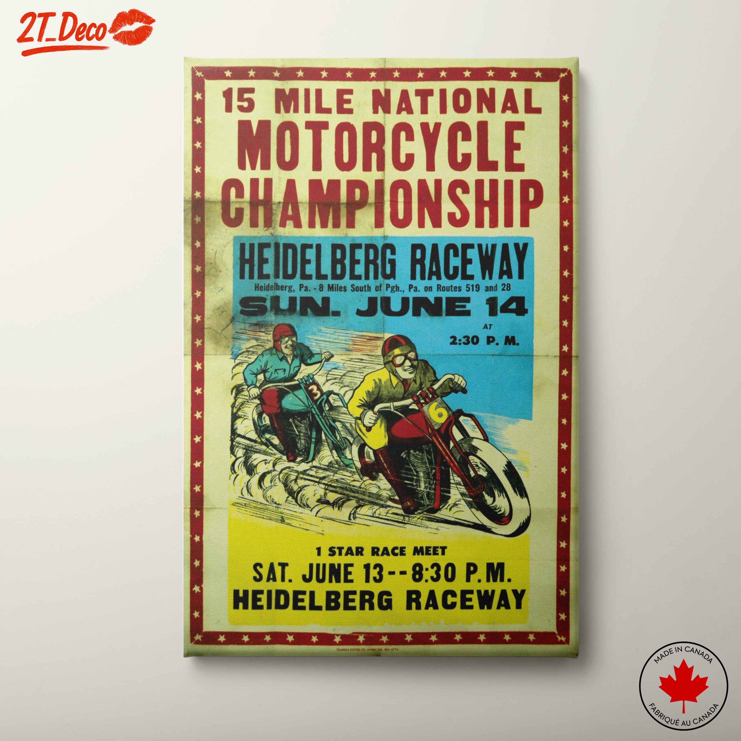Vintage Motorcycle Championship Poster