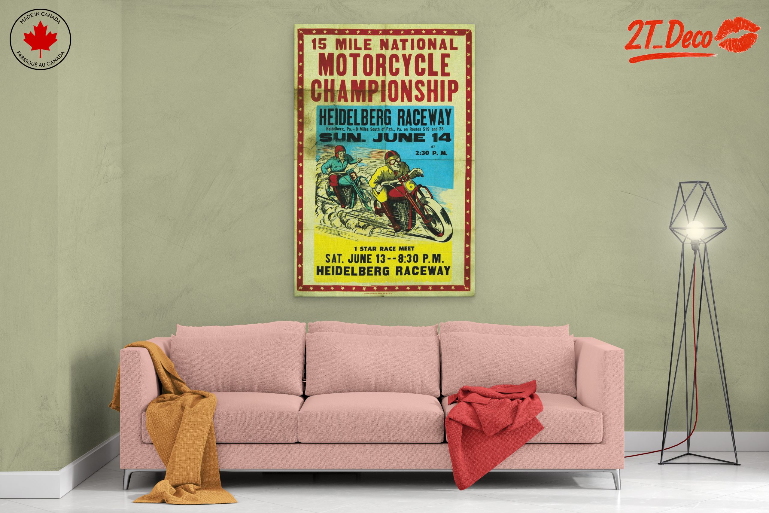 Vintage Motorcycle Championship Poster - Image 2