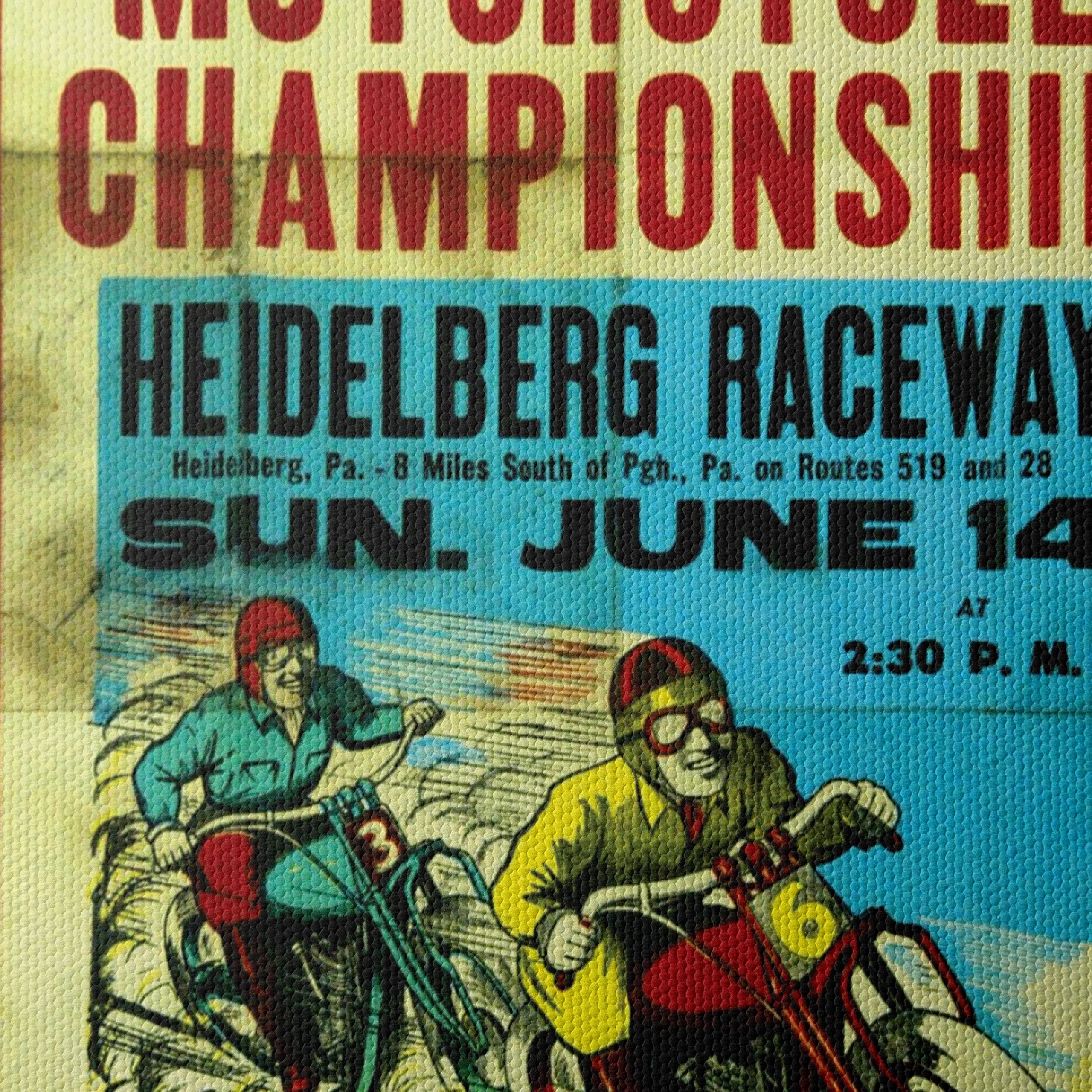 Vintage Motorcycle Championship Poster - Image 4
