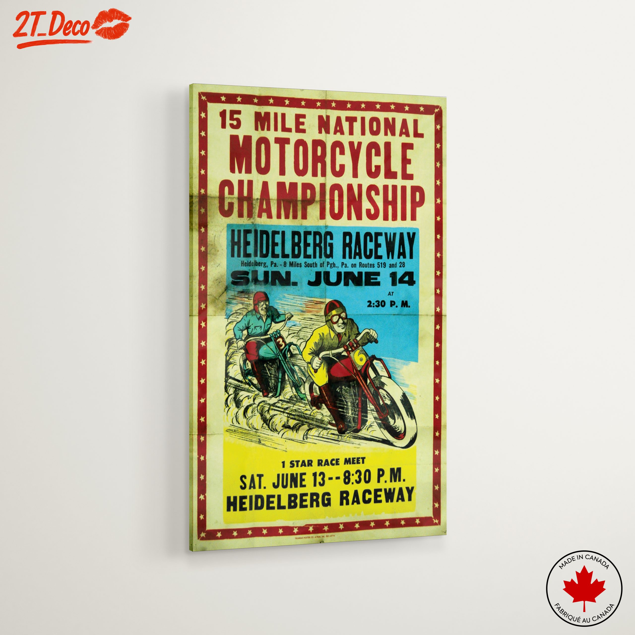 Vintage Motorcycle Championship Poster - Image 6
